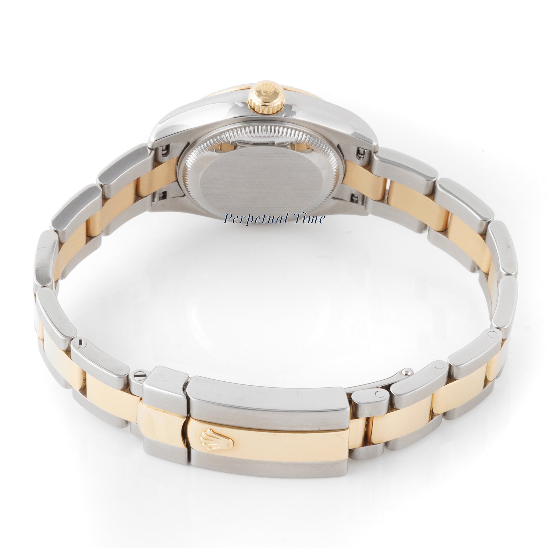 Rolex Datejust 26mm Stainless Steel & Yellow Gold 179173 Silver Dial | Diamond hour markers, Fluted bezel