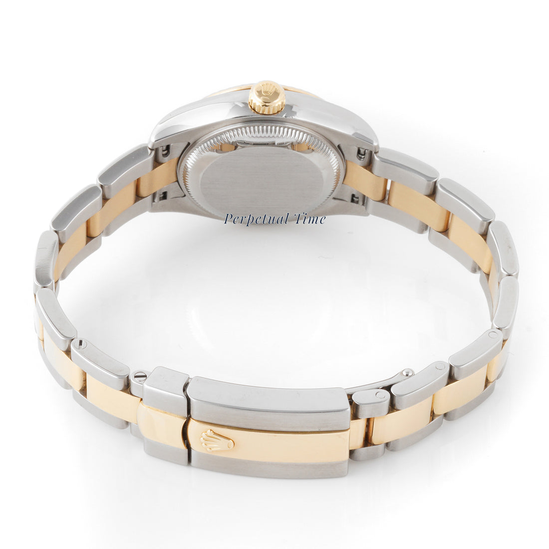 Rolex Datejust 26mm Stainless Steel & Yellow Gold 179173 Silver Dial | Diamond hour markers, Fluted bezel
