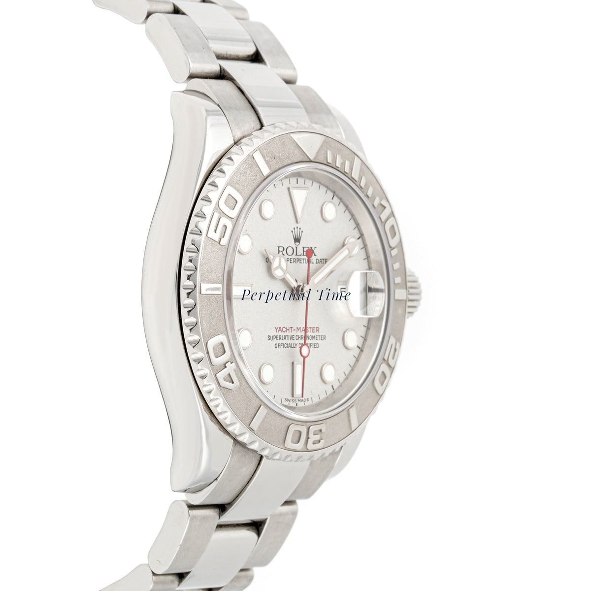Rolex Yacht-Master 40mm Stainless Steel & Platinum 16622 Platinum Bezel Oyster Band
