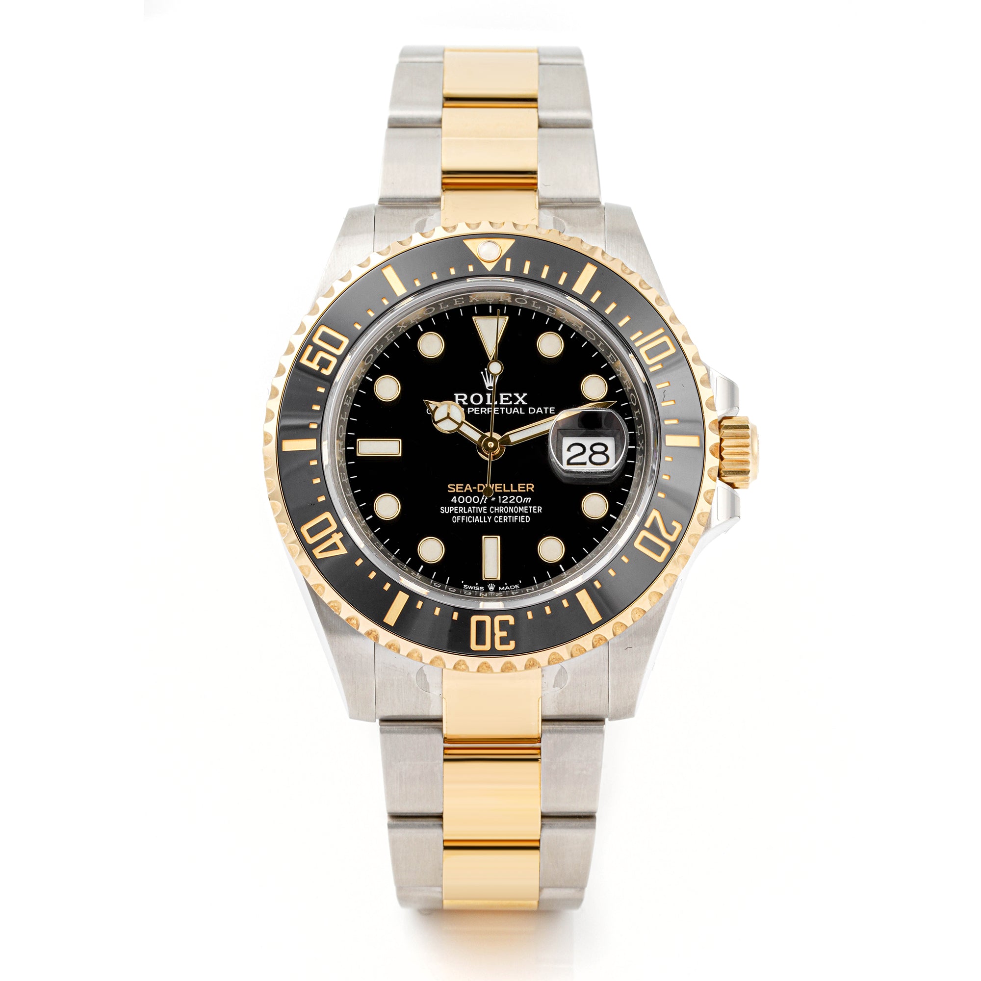 Rolex Sea-Dweller 43mm Stainless Steel & Yellow Gold 126603| Black Dial | Oyster Band|