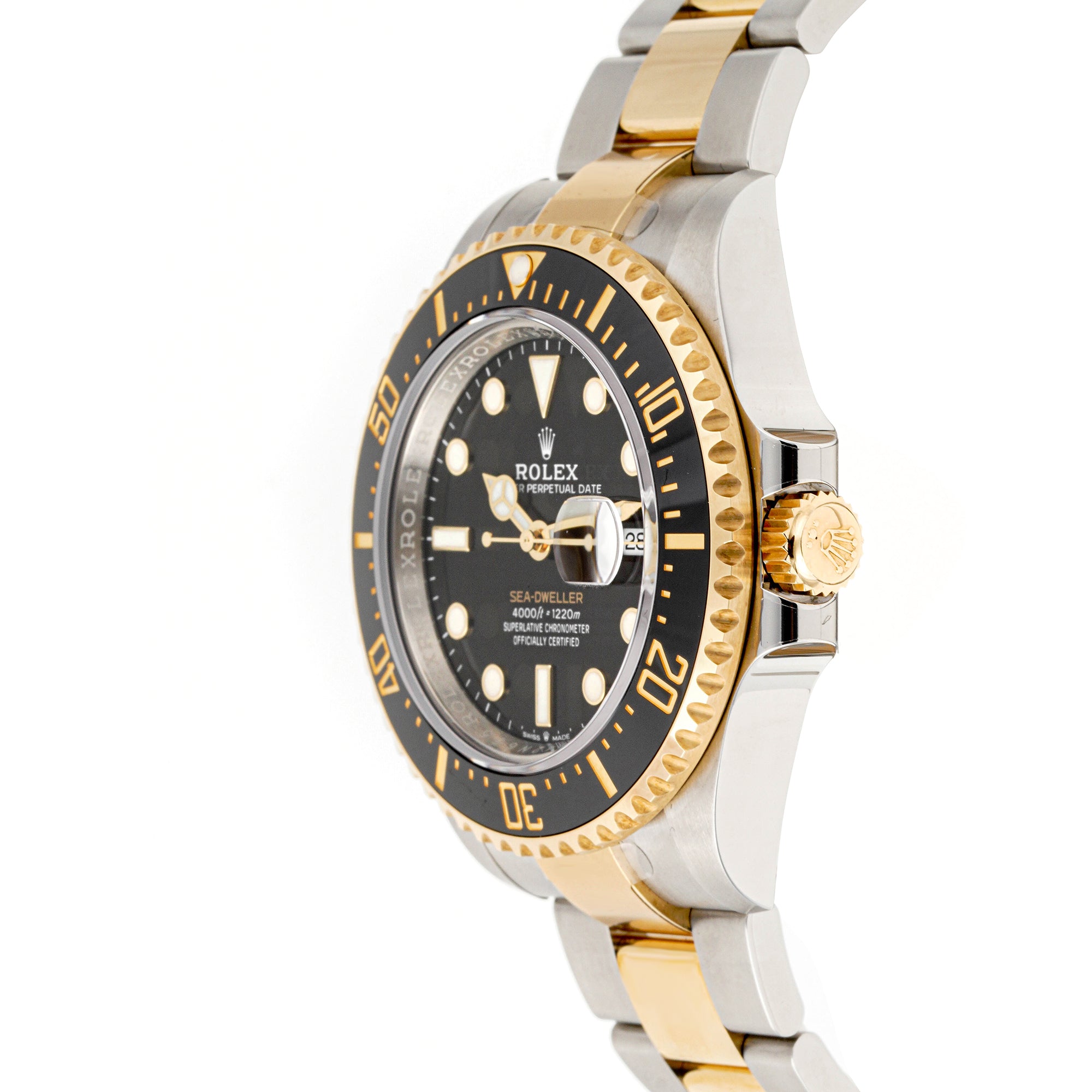 Rolex Sea-Dweller 43mm Stainless Steel & Yellow Gold 126603| Black Dial | Oyster Band|