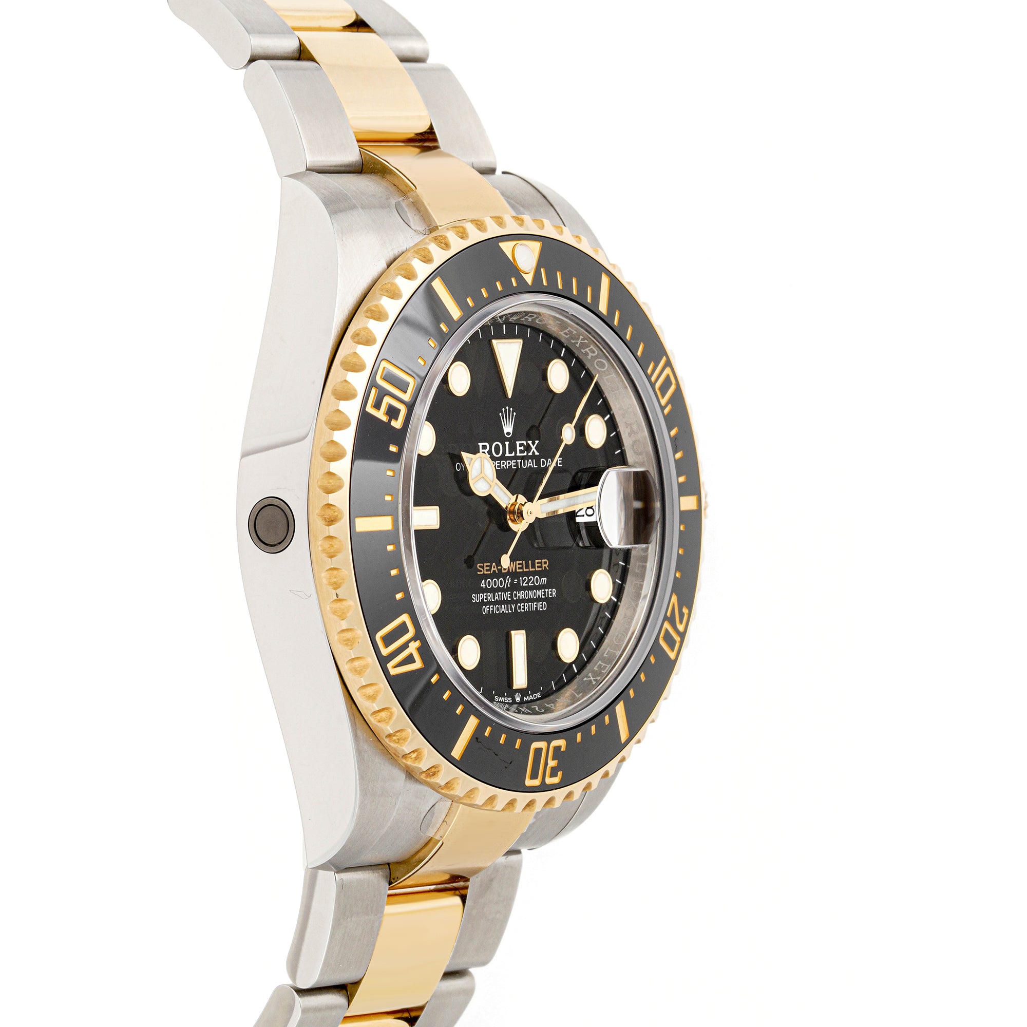 Rolex Sea-Dweller 43mm Stainless Steel & Yellow Gold 126603| Black Dial | Oyster Band|