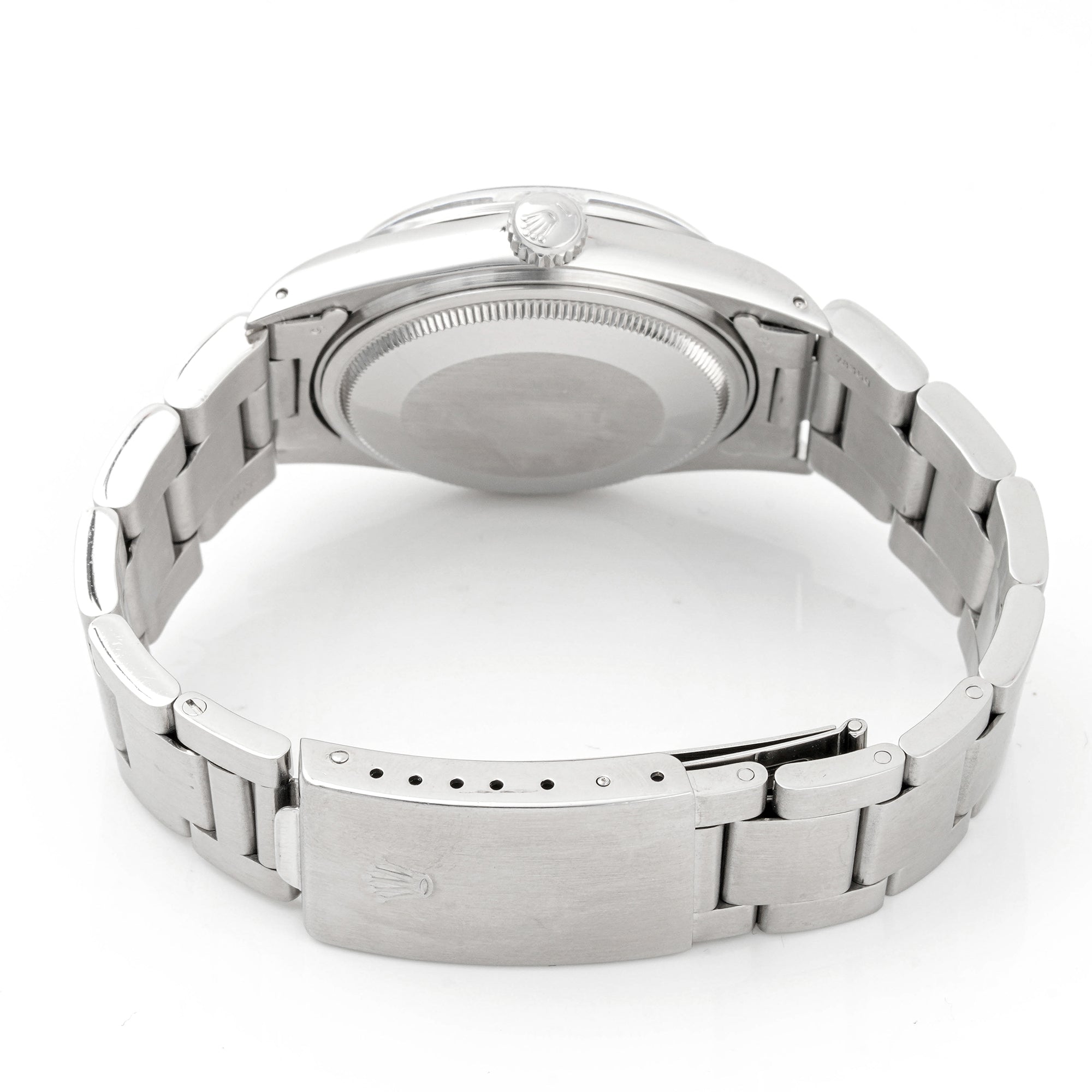 Rolex Datejust 36mm Stainless Steel 1600 Silver Dial | Stick hour markers, Smooth bezel