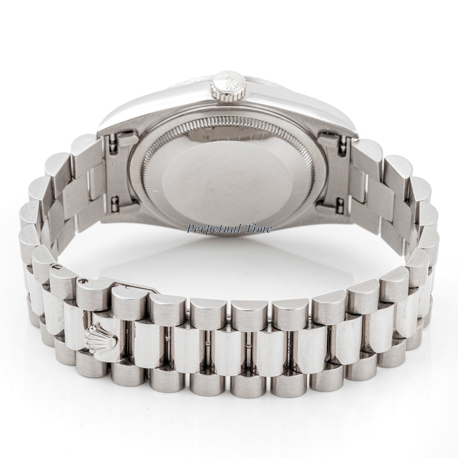 Rolex Day-Date 36 Silver diamond Dial on President band 18239