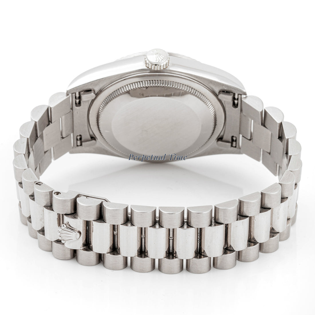 Rolex Day-Date 36 Silver diamond Dial on President band 18239