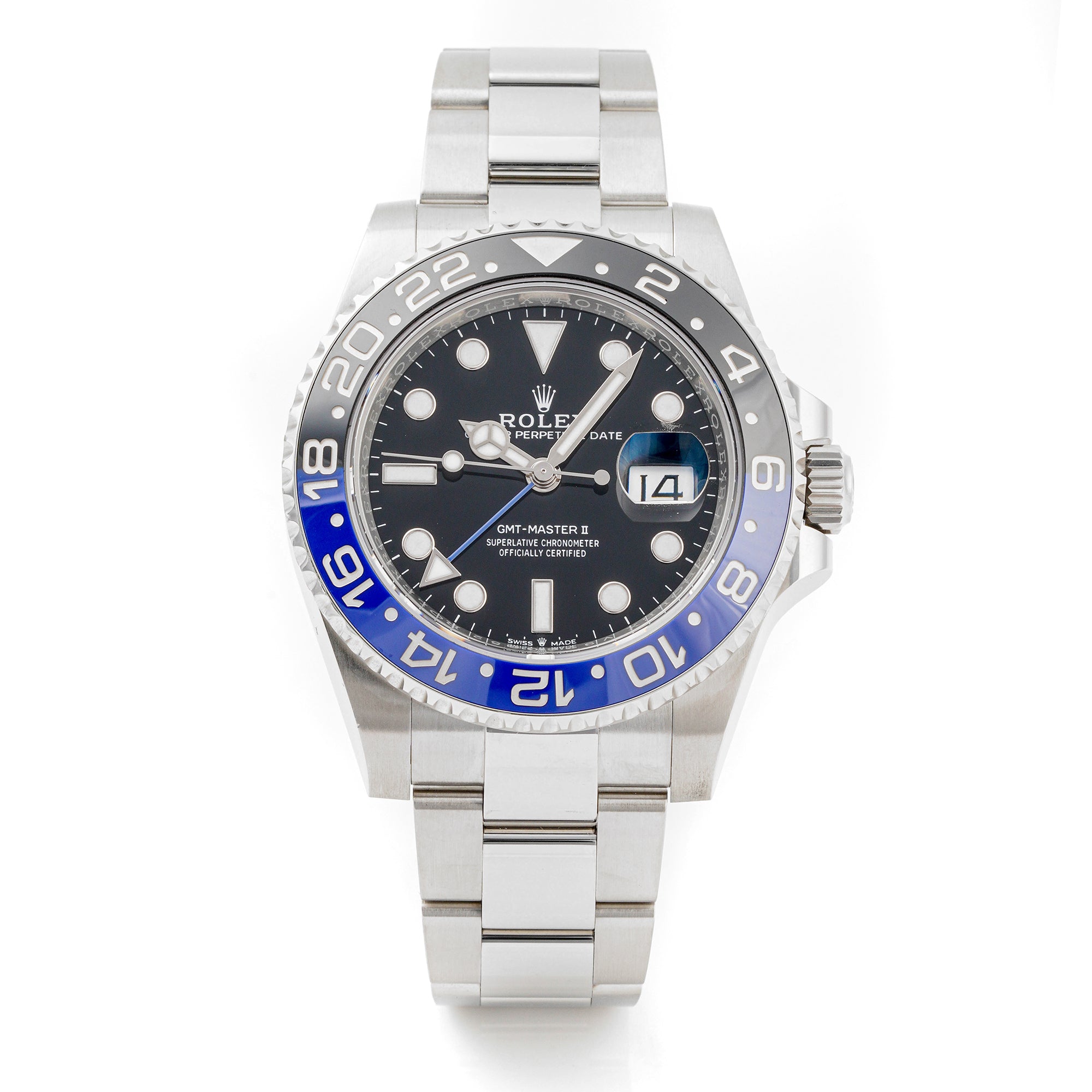 Rolex GMT-Master II 40mm Stainless Steel 126710BLNR Black Dial | Batman