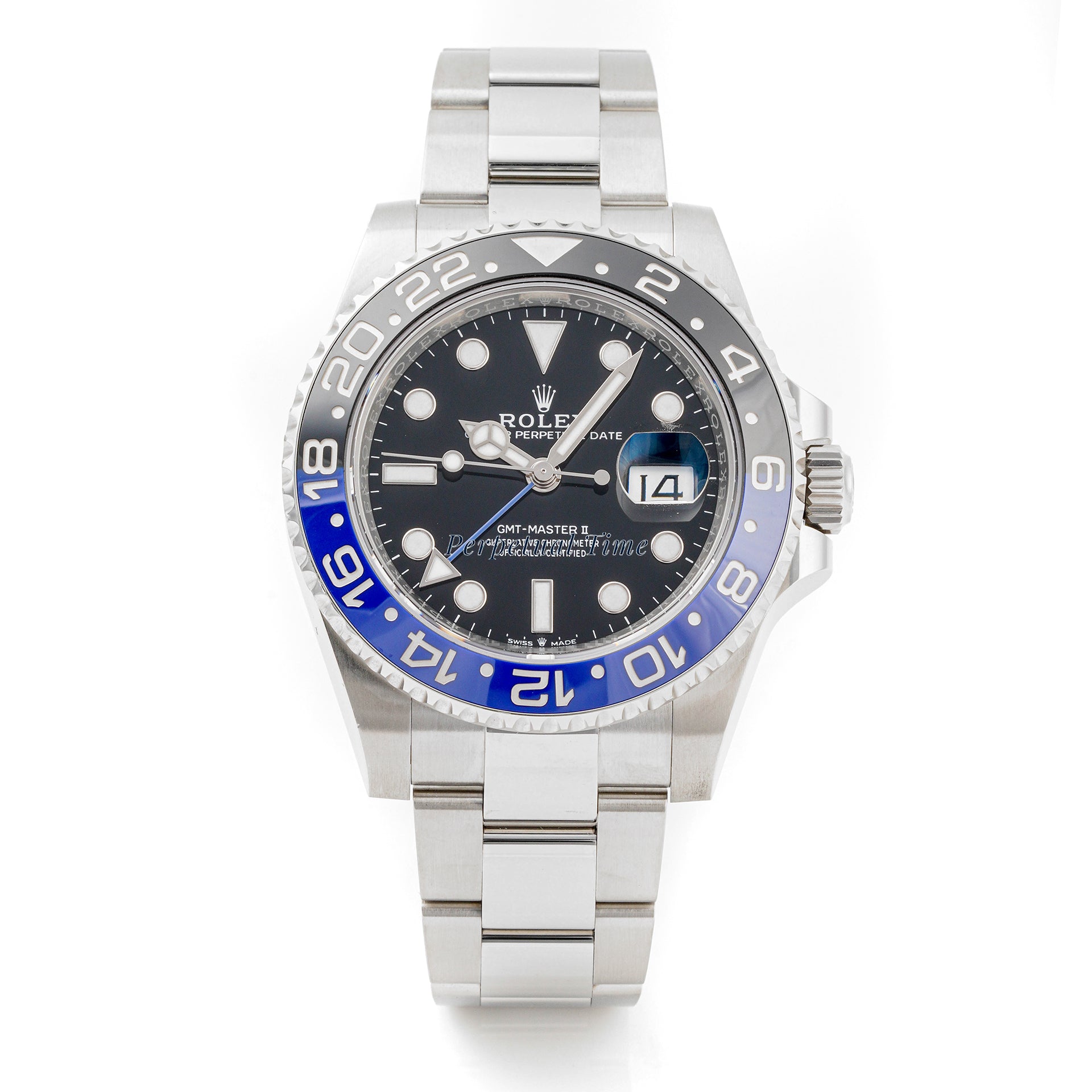 Rolex GMT-Master II Batman Black Dial on Oyster band 126710BLNR Card 2023