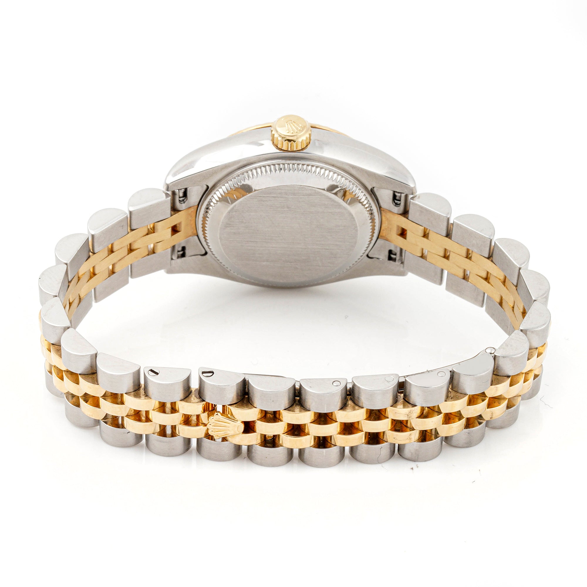 Rolex Datejust 26mm Stainless Steel & Yellow Gold 179173 Champagne Computer Dial | Diamond hour markers| Fluted bezel| jubilee band|