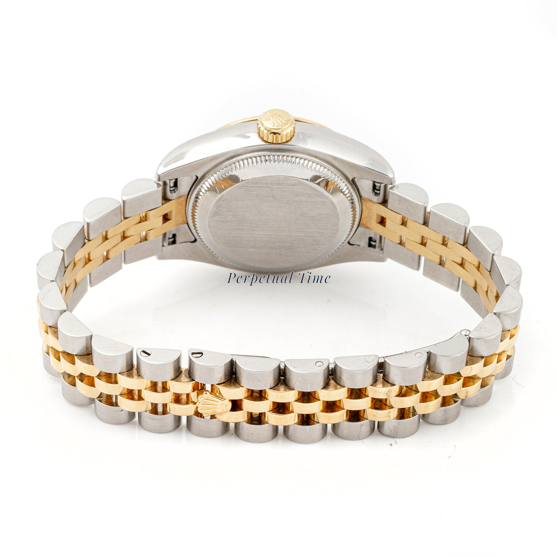 Rolex Datejust 26mm Stainless Steel & Yellow Gold 179173 Champagne Computer Dial | Diamond hour markers| Fluted bezel| jubilee band|