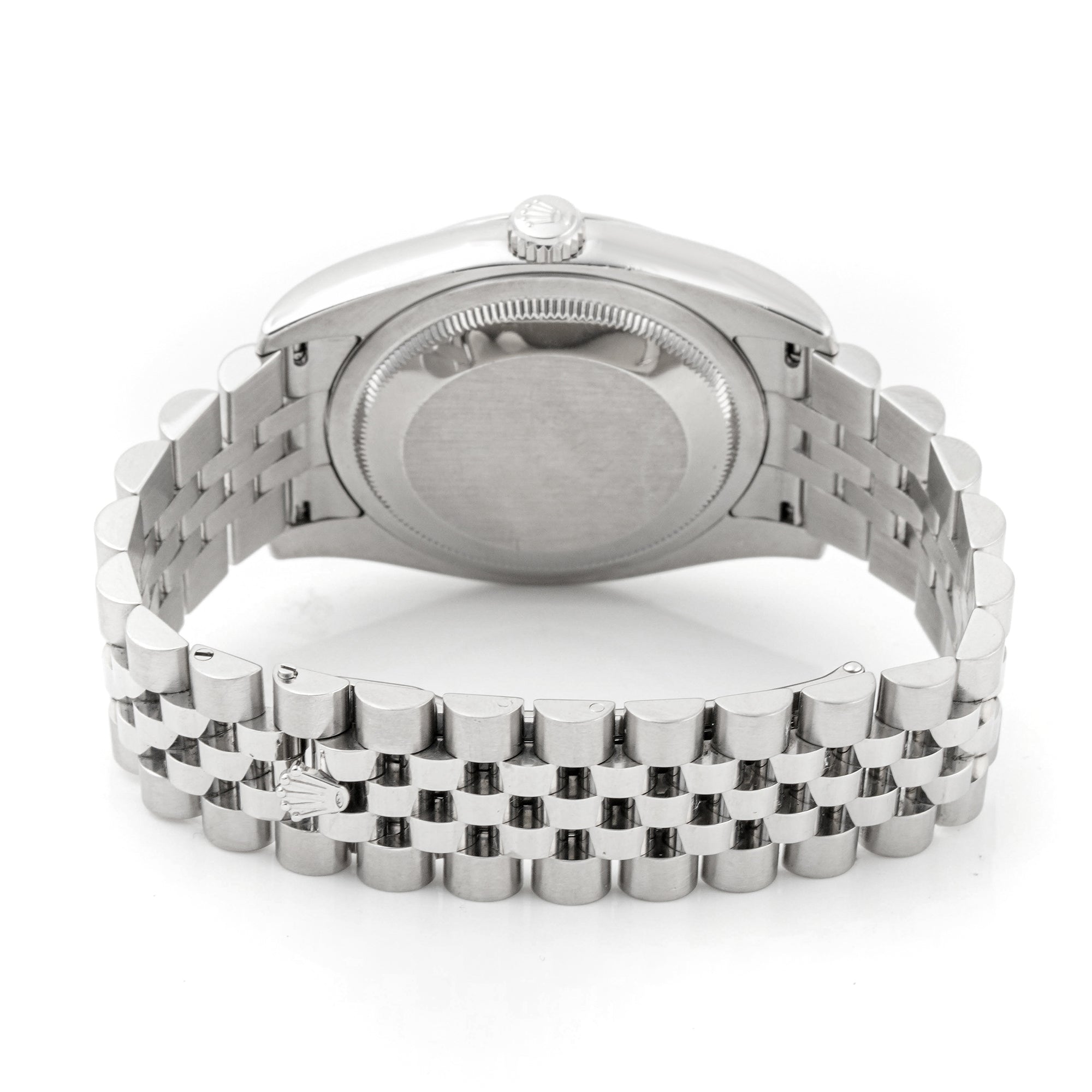 Rolex Datejust 36mm Stainless Steel 116200 Silver Tuxedo Dial | Index hour markers, Smooth bezel