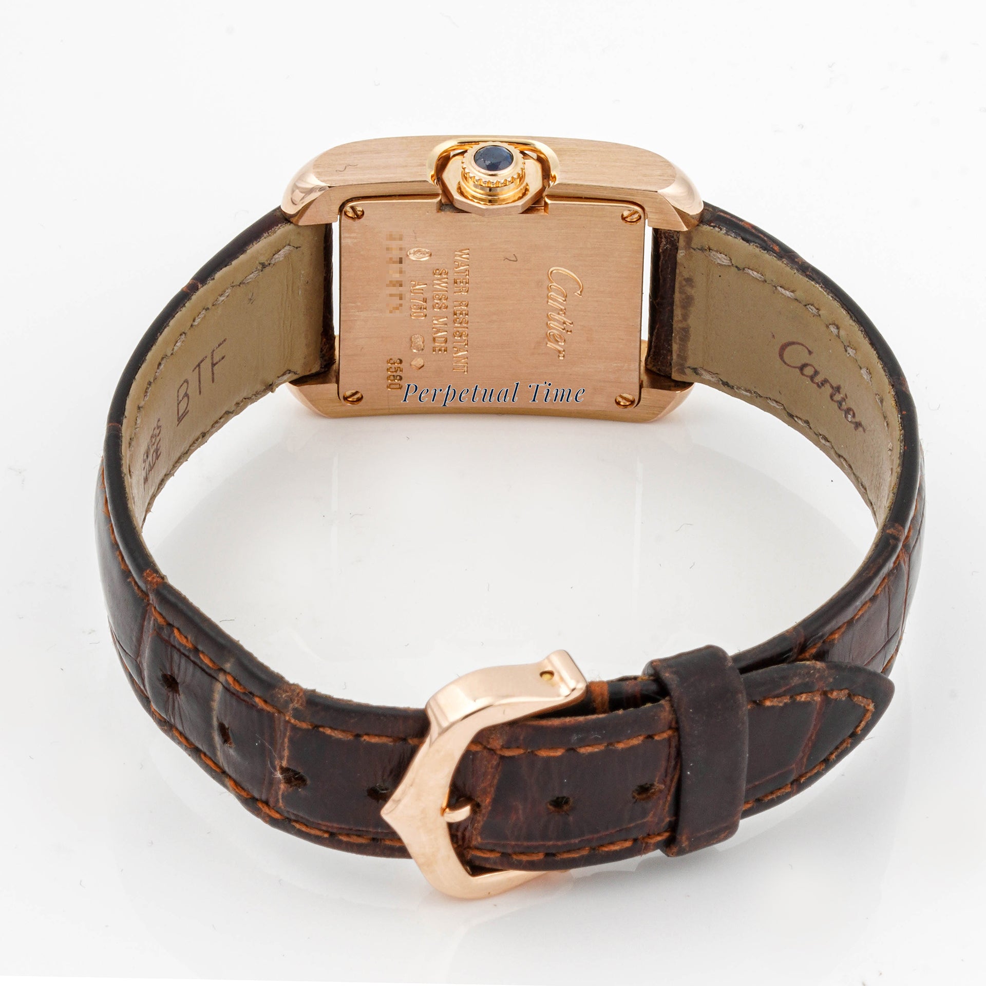 Cartier Tank Anglaise 23x30 mm Rose Gold 3580 Silver Dial | Roman Numerals hour markers, Smooth bezel