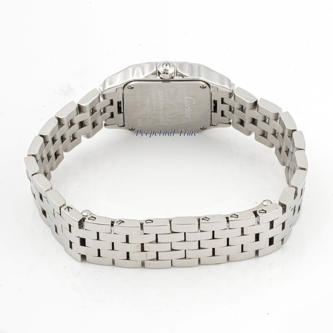 Cartier Santos Demoiselle 20x28 mm Stainless Steel 2698 White Dial | Roman Numerals hour markers, Smooth bezel