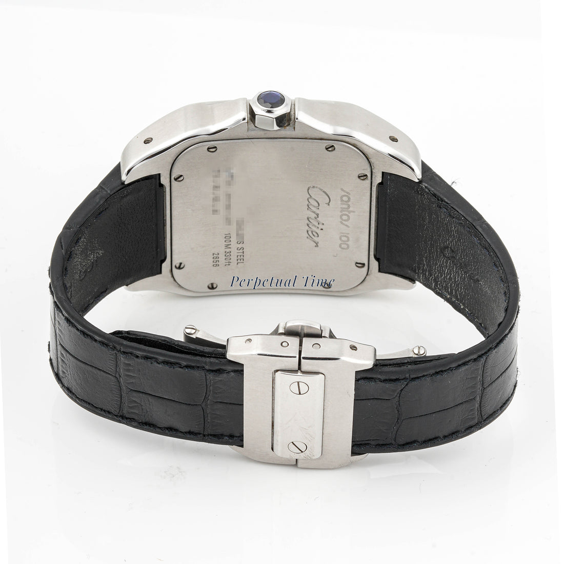 Cartier Santos De Cartier X-Large White Dial on Strap band W20073X8 Papers Open Date
