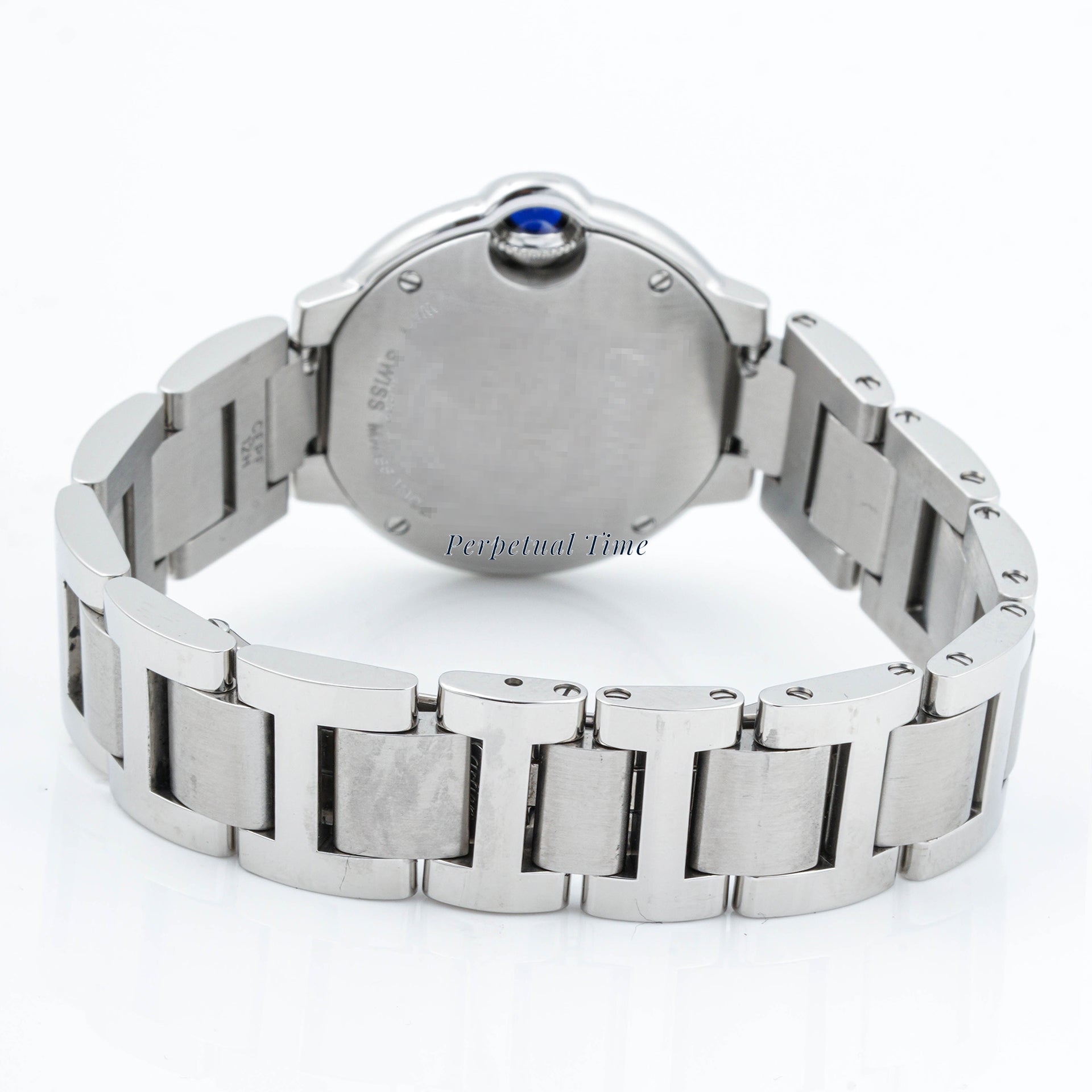 Cartier Ballon Bleu 28 mm Stainless Steel 3006 Silver Dial | Roman Numerals hour markers, Smooth bezel