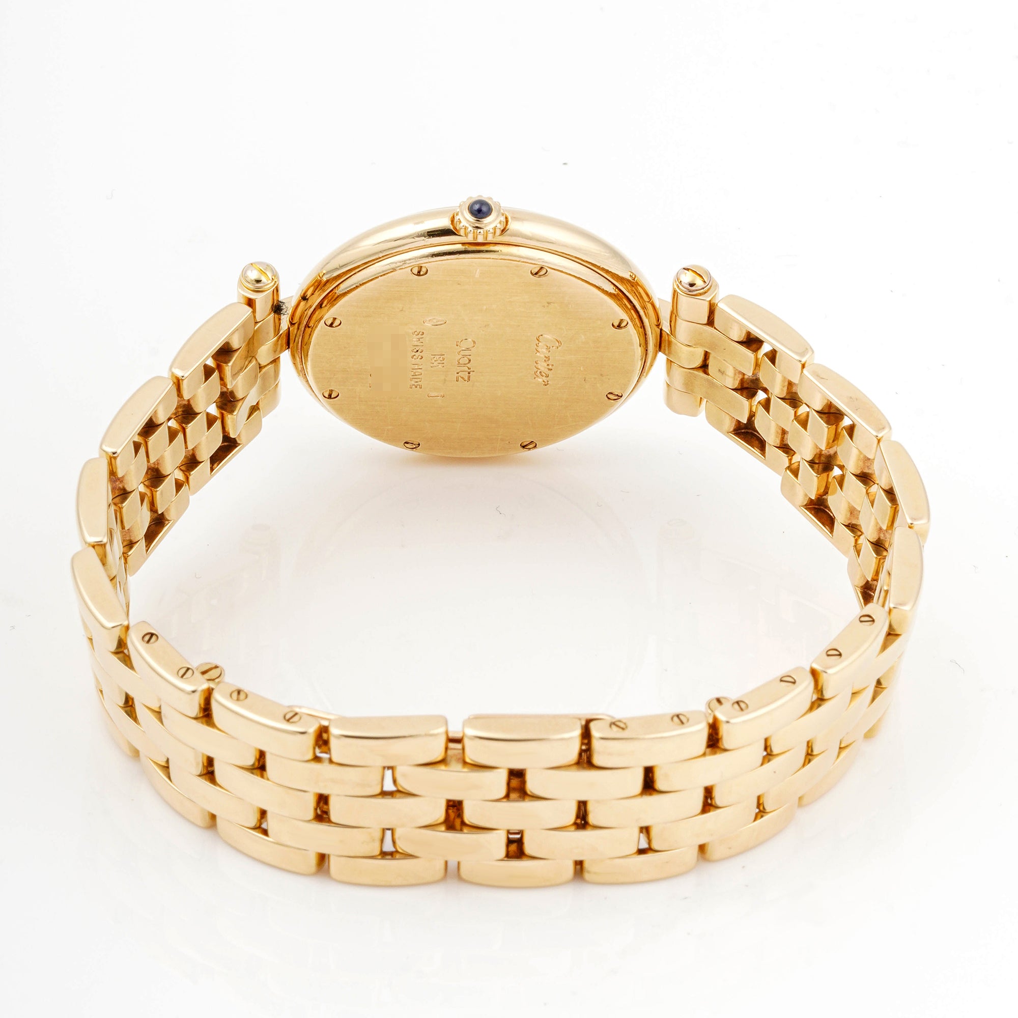 Cartier Panthère Vendôme 29.7 mm Yellow Gold 883964 Off-White Dial | Roman Numerals hour markers, Smooth bezel