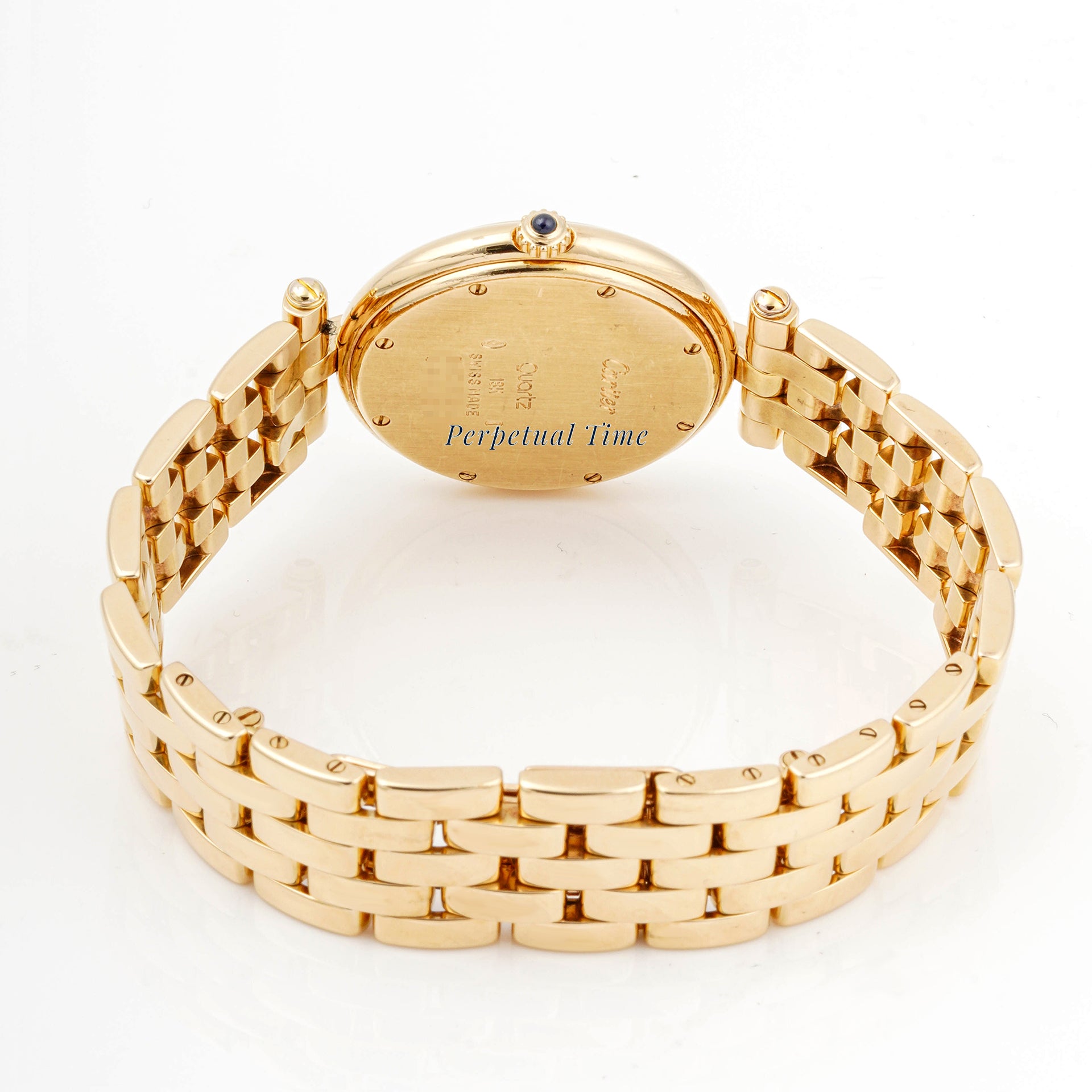 Cartier Panthère Vendôme 29.7 mm Yellow Gold 883964 Off-White Dial | Roman Numerals hour markers, Smooth bezel