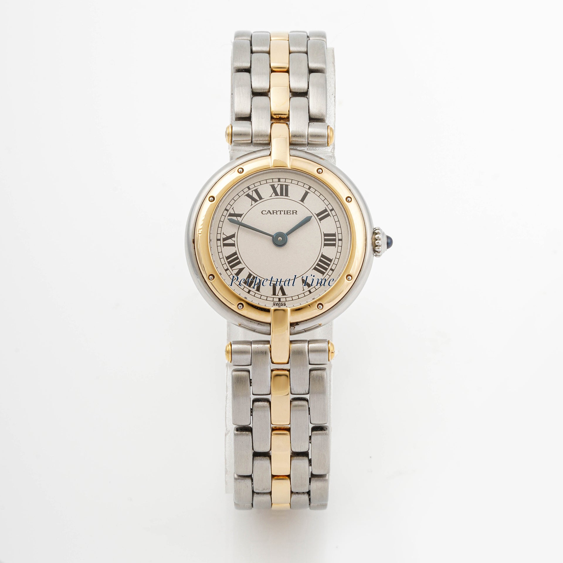 Cartier Panthère Vendôme 29.7 mm Two-Tone 6692 Off-White Dial | Roman Numerals hour markers, Smooth bezel