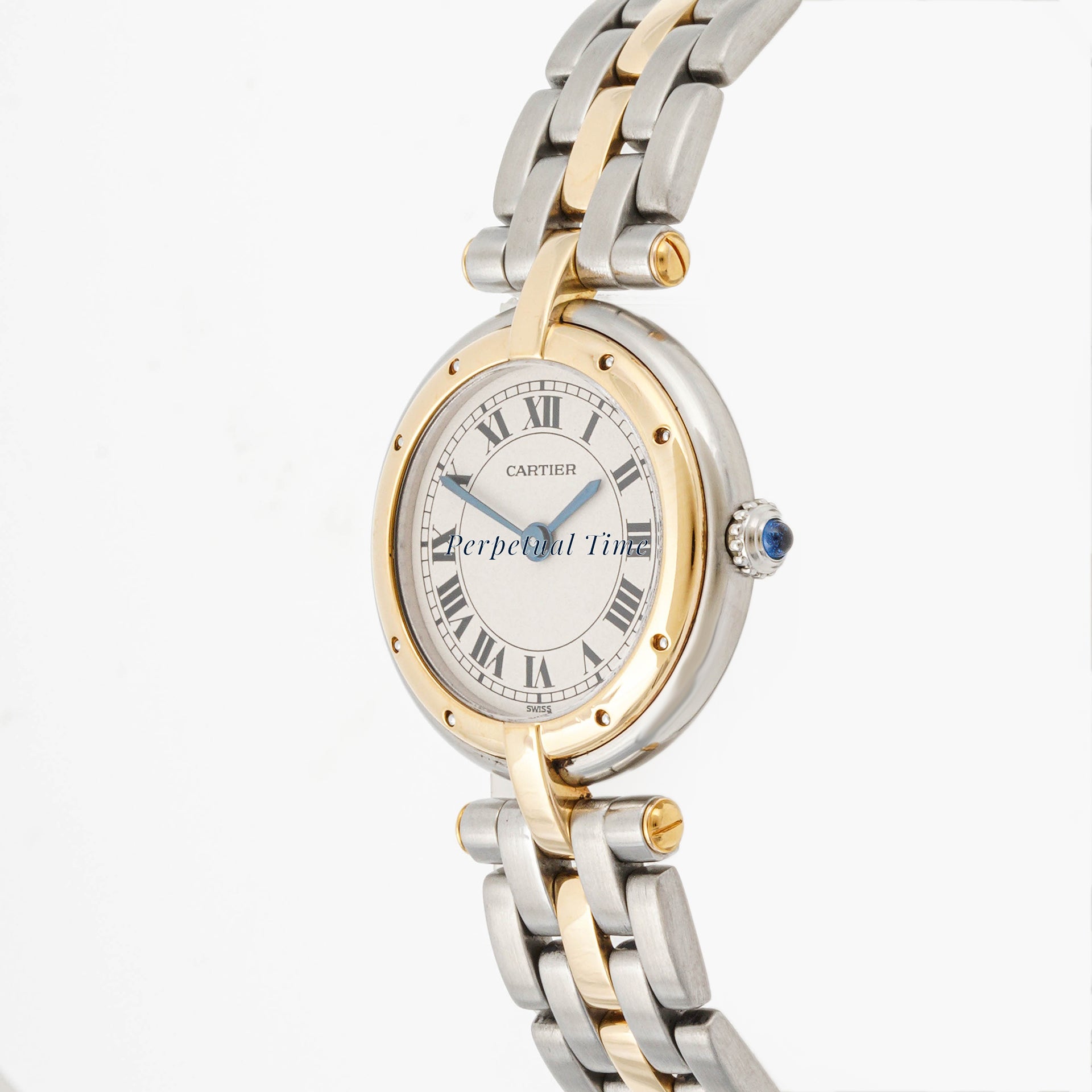 Cartier Panthère Vendôme 29.7 mm Two-Tone 6692 Off-White Dial | Roman Numerals hour markers, Smooth bezel