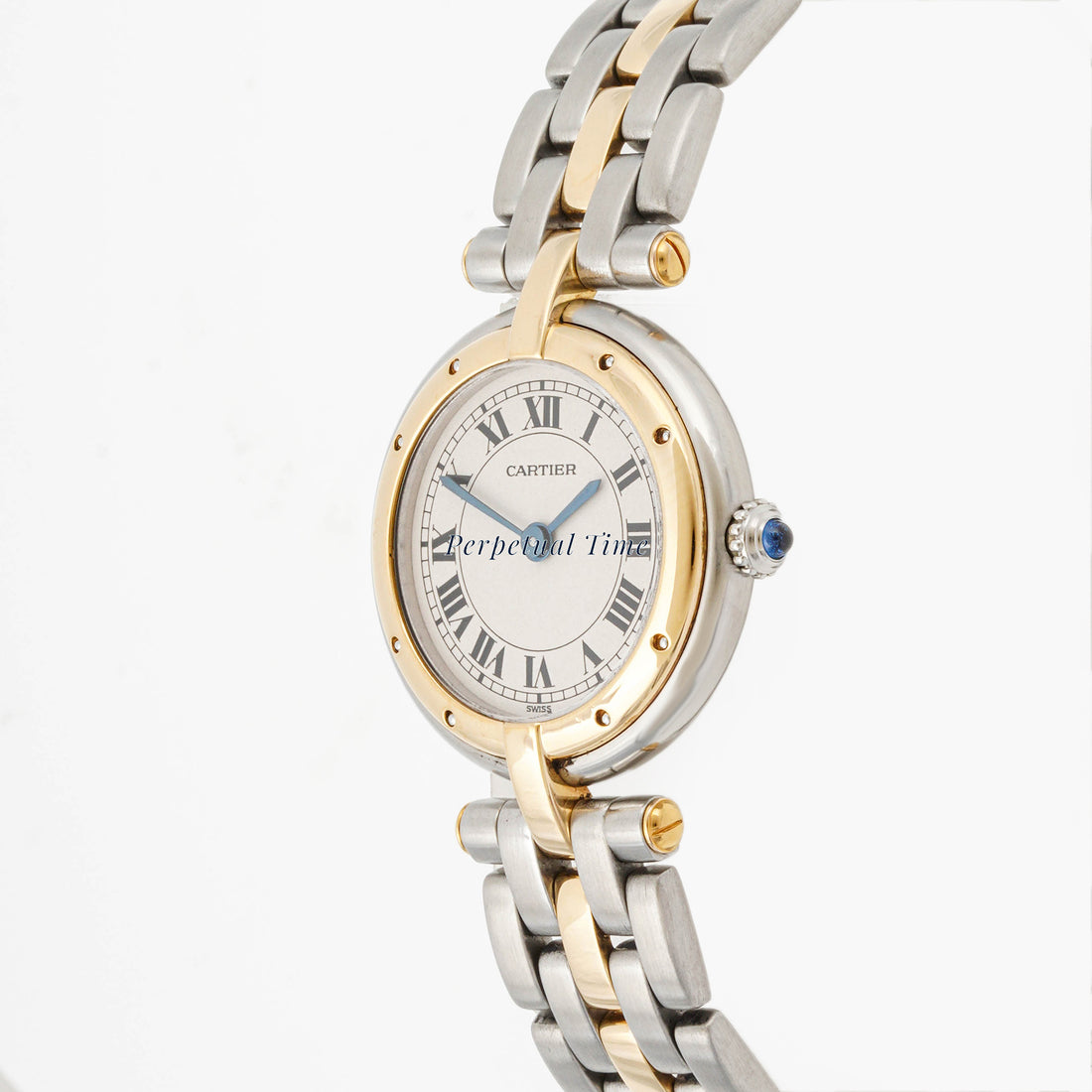 Cartier Panthère Vendôme 29.7 mm Two-Tone 6692 Off-White Dial | Roman Numerals hour markers, Smooth bezel