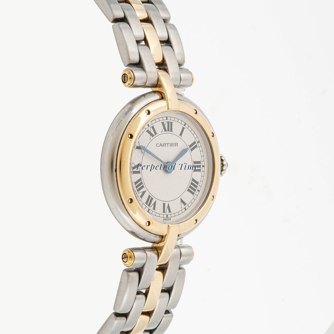 Cartier Panthère Vendôme 29.7 mm Two-Tone 6692 Off-White Dial | Roman Numerals hour markers, Smooth bezel