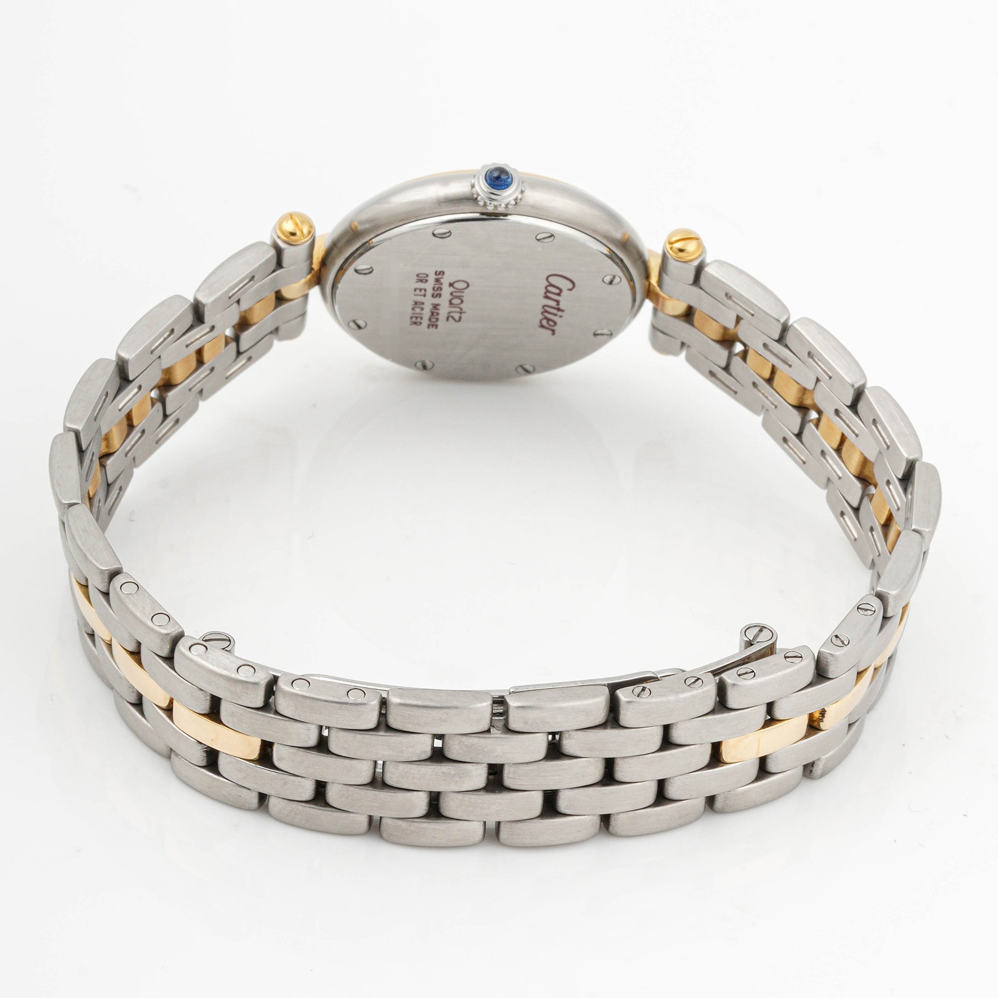 Cartier Panthère Vendôme 29.7 mm Two-Tone 6692 Off-White Dial | Roman Numerals hour markers, Smooth bezel