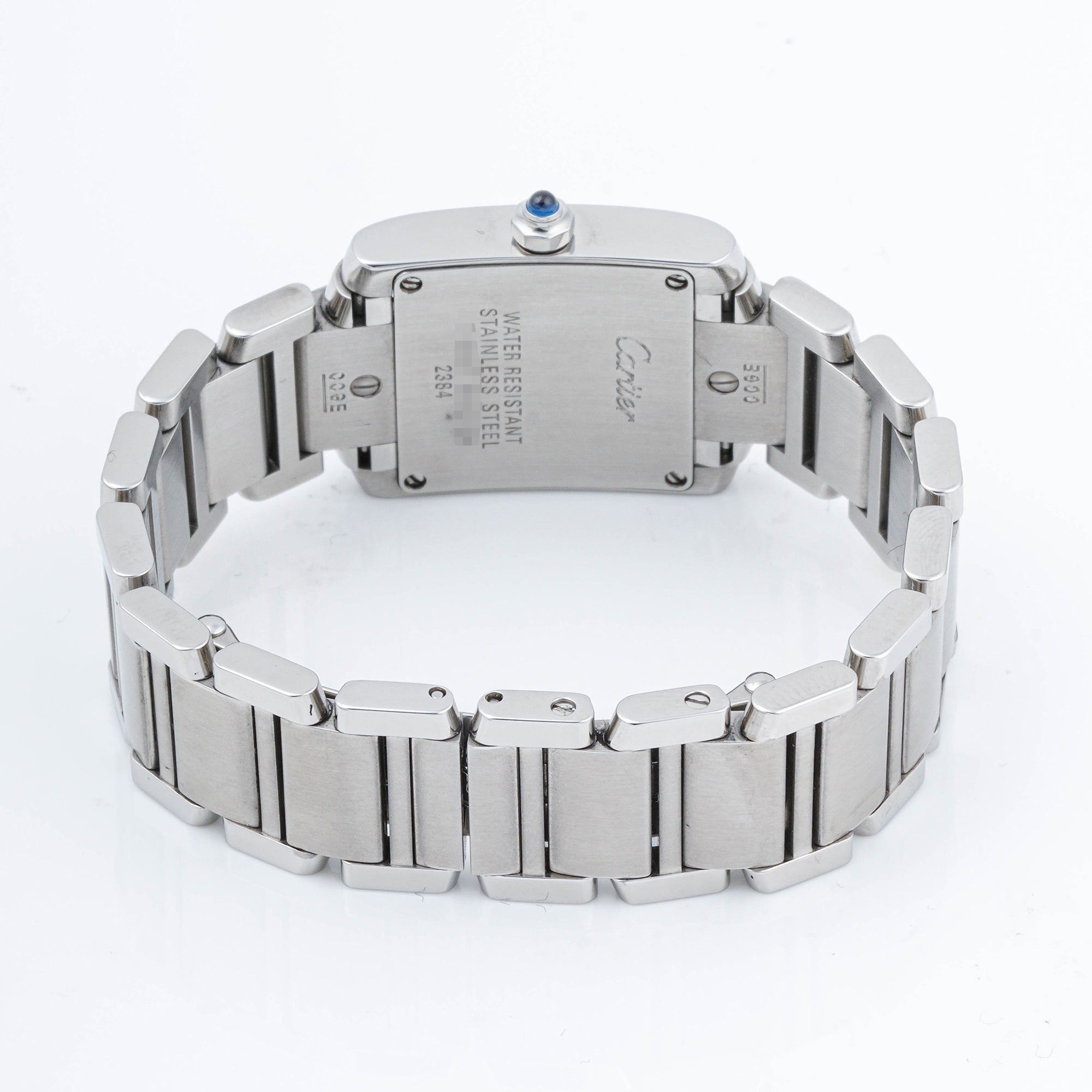 Cartier Tank Française 20x25mm Stainless Steel & Yellow Gold 2384 Off-White Dial | Roman Numerals hour markers, Smooth bezel