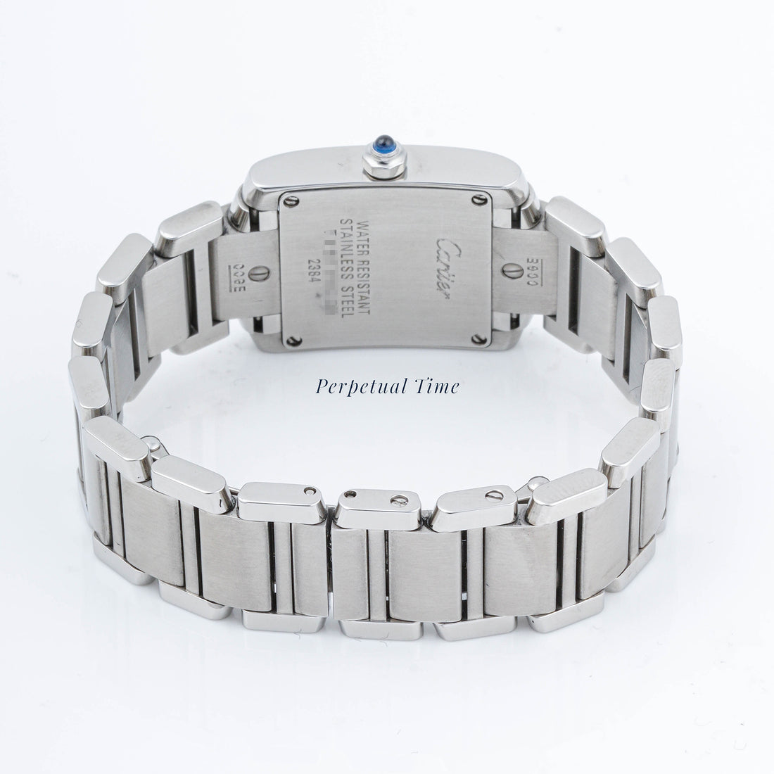 Cartier Tank Française 20x25mm Stainless Steel & Yellow Gold 2384 Off-White Dial | Roman Numerals hour markers, Smooth bezel