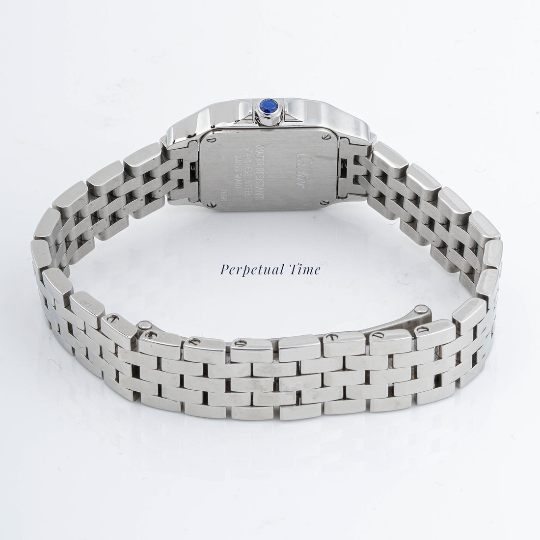 Cartier Santos Demoiselle 20x28 mm Stainless Steel 2698 Off-White Dial | Roman Numerals hour markers, Smooth bezel