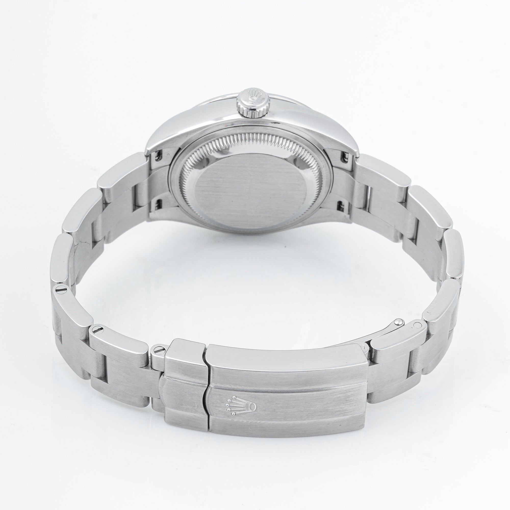 Rolex Oyster Perpetual 28 mm Stainless Steel 276200 Blue Dial | Index hour markers, Smooth bezel