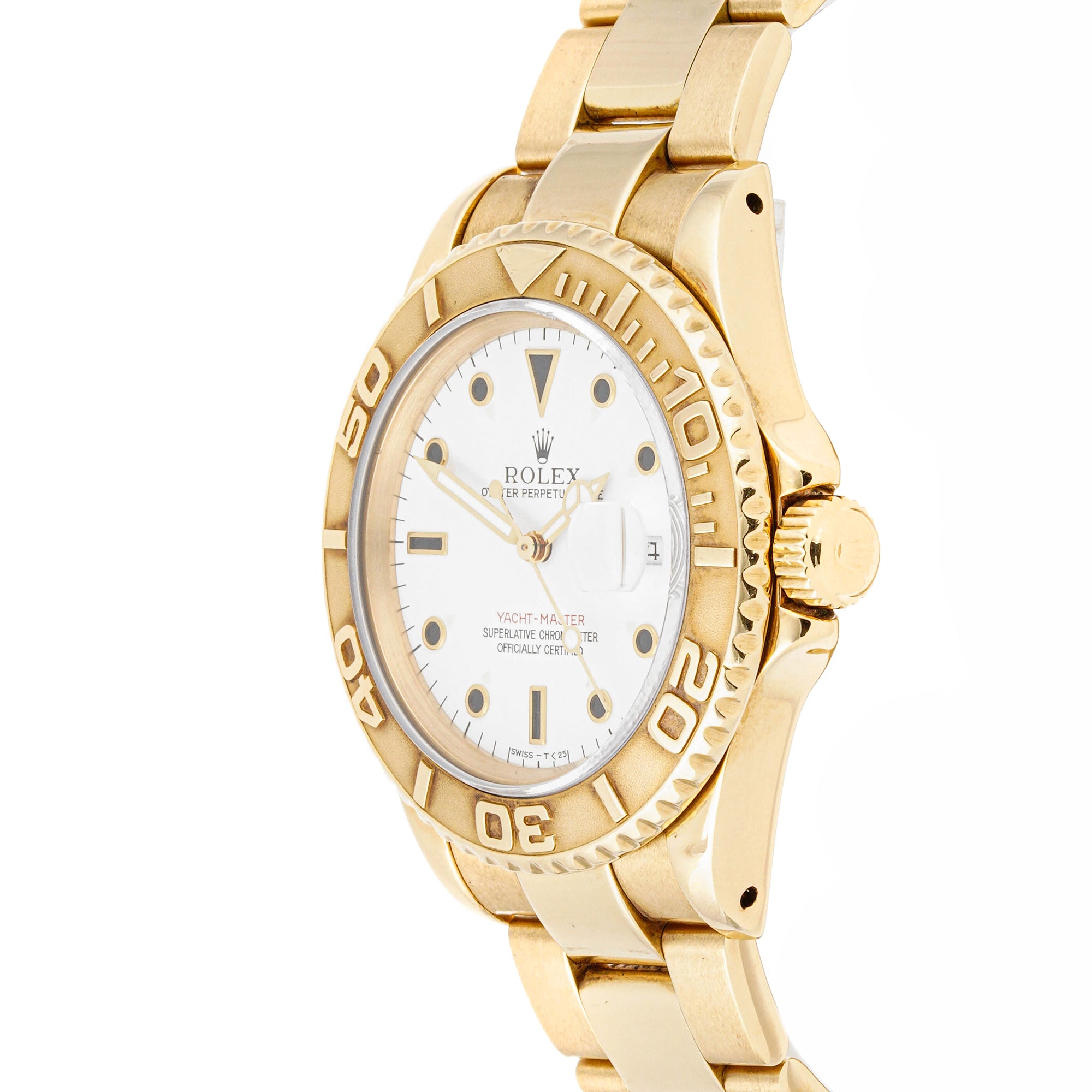 Rolex Yacht-Master 40mm Yellow Gold 16628 White Dial |