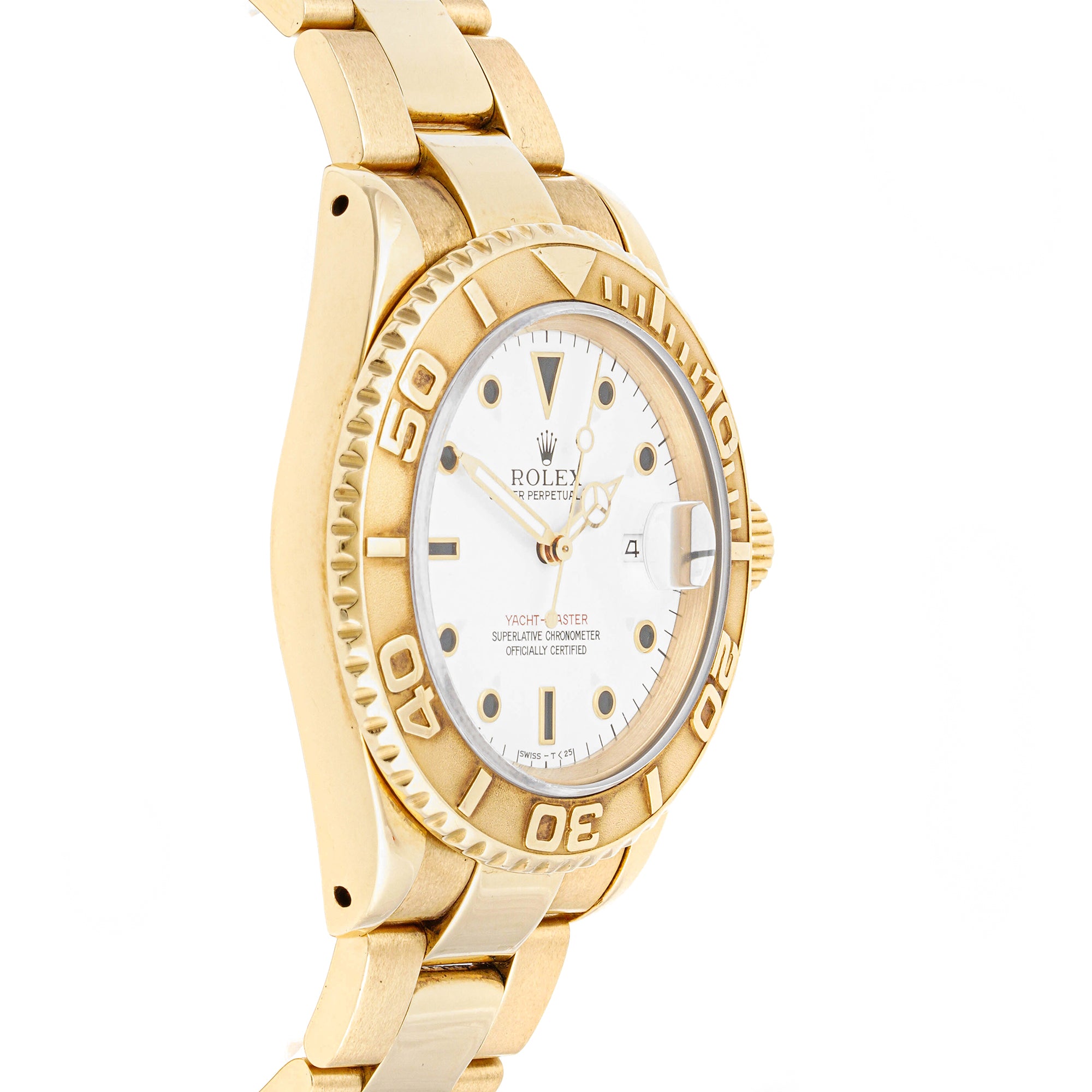 Rolex Yacht-Master 40mm Yellow Gold 16628 White Dial |