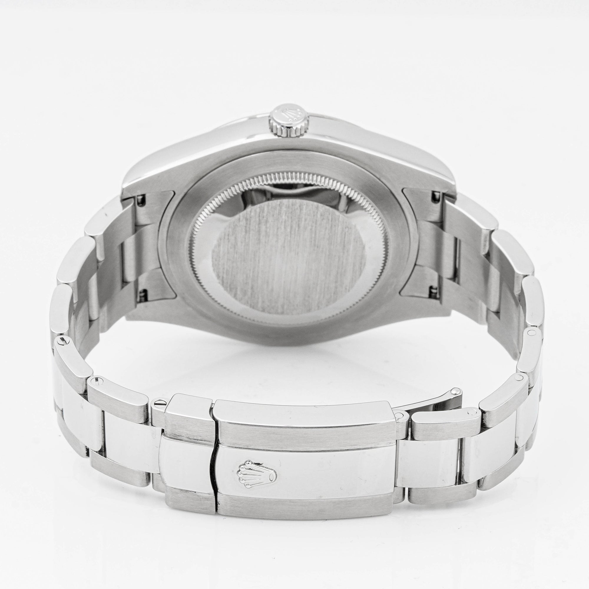 Rolex Datejust II 41mm Stainless Steel & White Gold 116334 Silver Dial | Arabic Numerals hour markers, Fluted bezel