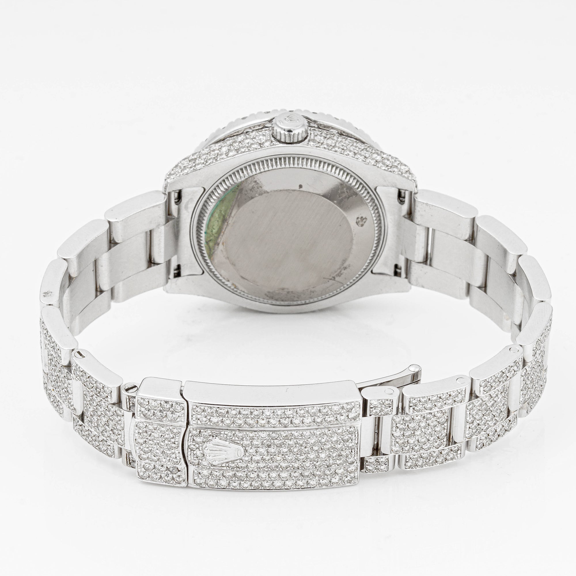 Rolex Datejust 31 mm White Gold & Stainless Steel 178274 Pave Diamond  Dial | Roman Numerals hour markers, | Full Pave Diamond