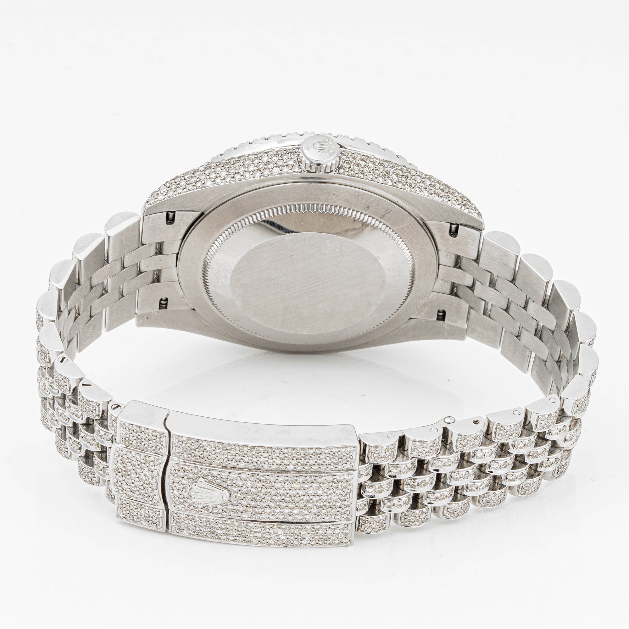 Rolex Datejust  41mm Stainless Steel 126300 Pave Diamond  Dial | Roman Numerals hour markers | Full Pave Diamond