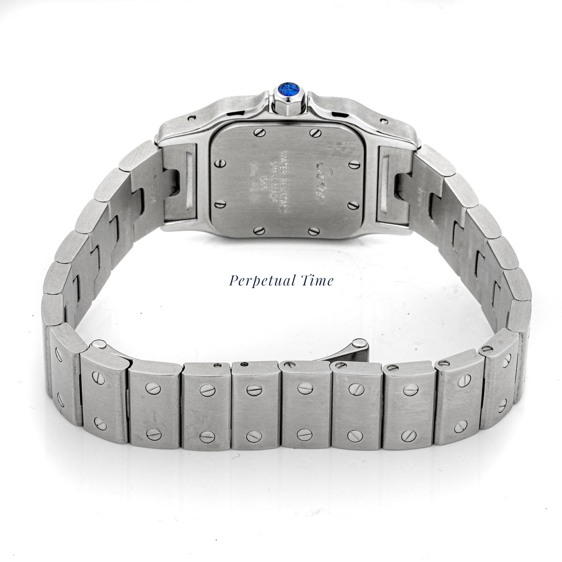 Cartier Santos Galbée 24 mm Stainless Steel 1565 Off-white  Dial | Roman Numerals hour markers, Screw Set bezel