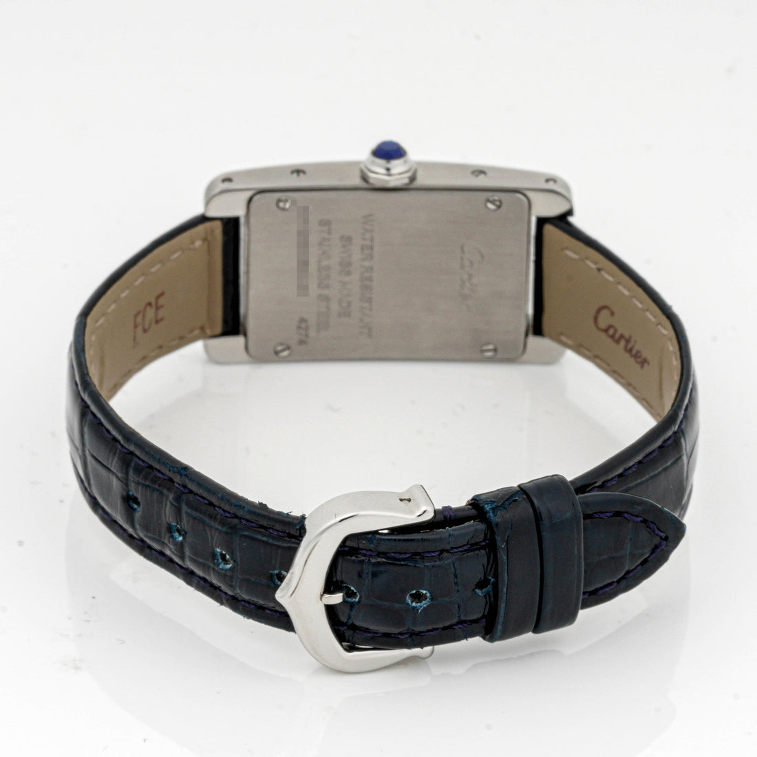 Cartier Tank Américaine 34.8 x 19 mm Stainless Steel 4274 Silver  Dial | Roman Numerals hour markers, Smooth bezel