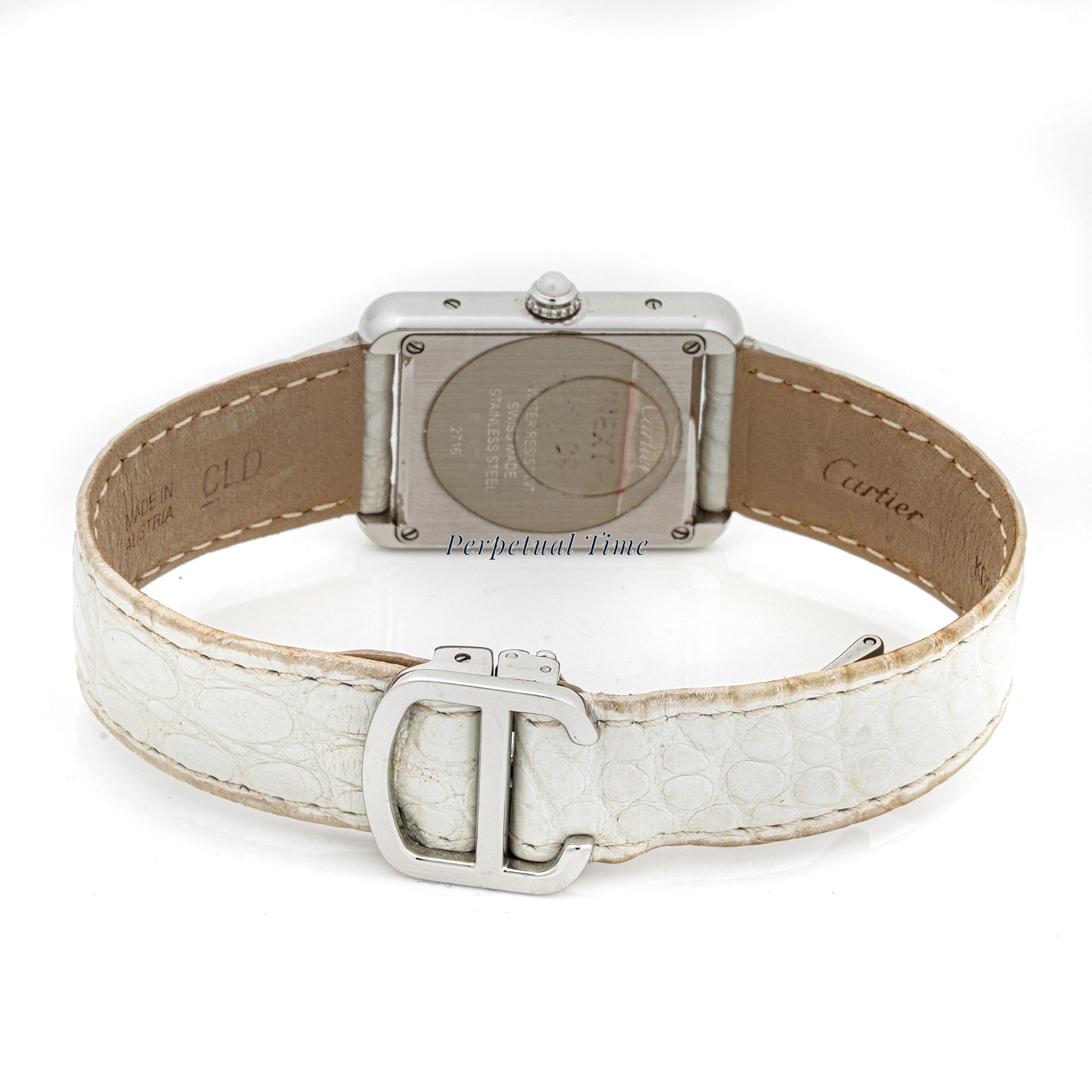 Cartier Tank Solo 24 x 31 mm Stainless Steel 2716 Silver  Dial | Roman Numerals hour markers, Smooth bezel