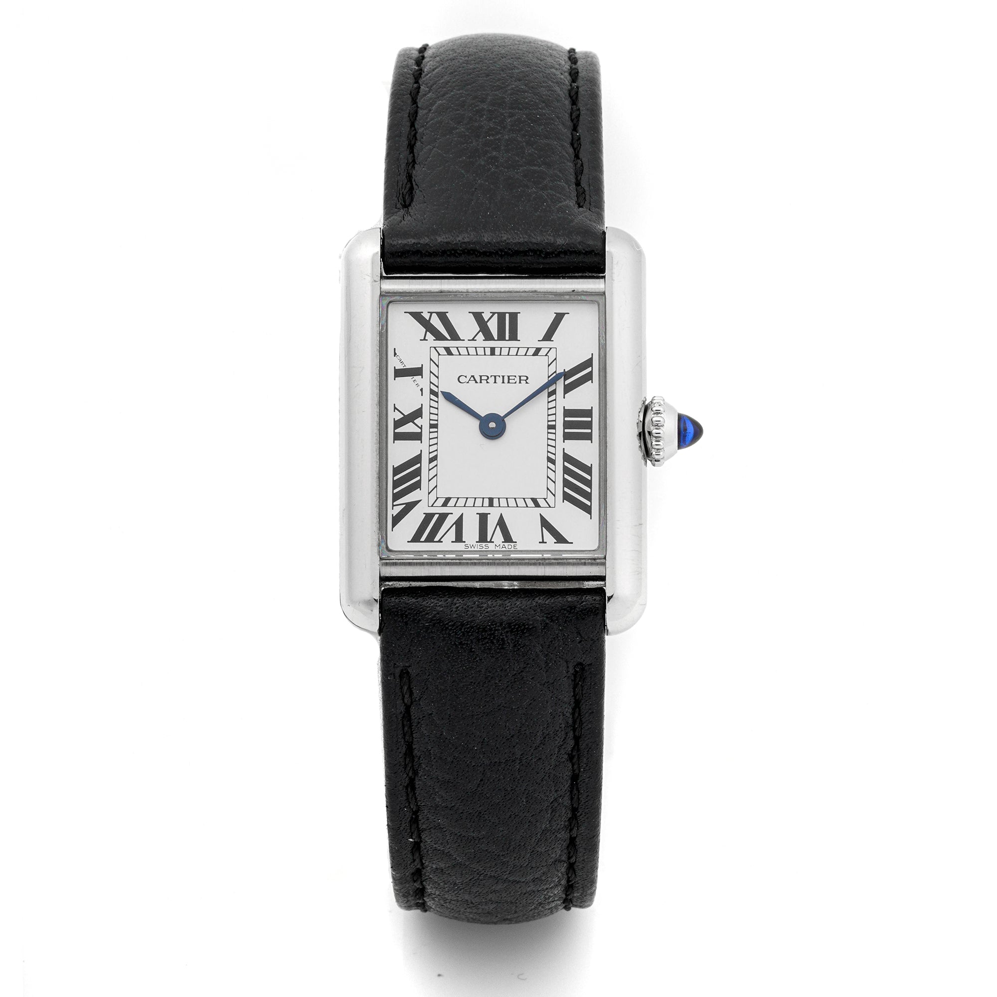 Cartier Tank Francaise 29x22 mm Stainless Steel 4322 Off-white  Dial | Roman Numerals hour markers, Smooth bezel
