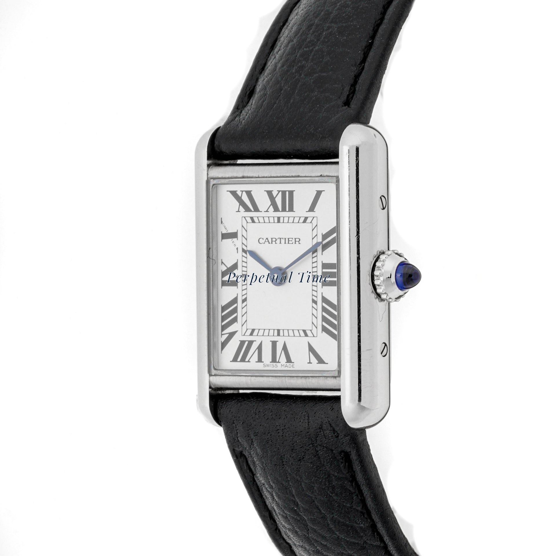 Cartier Tank Francaise 29x22 mm Stainless Steel 4322 Off-white  Dial | Roman Numerals hour markers, Smooth bezel