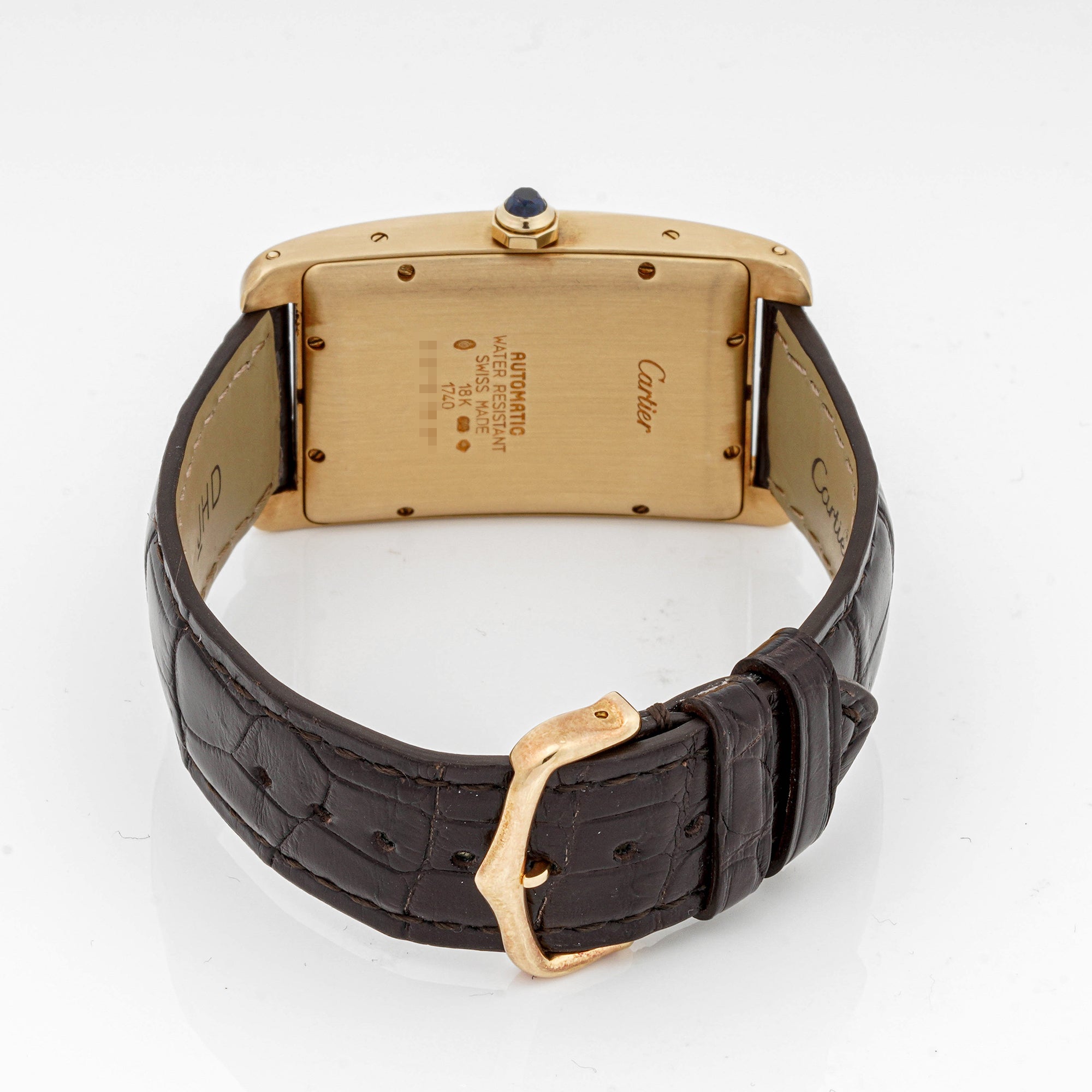 Cartier Tank Américaine 27 x 45 mm Yellow Gold 1740 Off-white  Dial | Roman Numerals hour markers