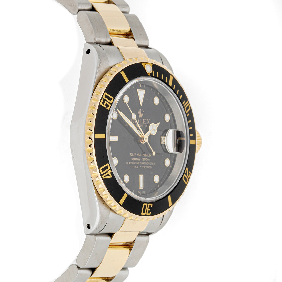 Rolex Submariner 40mm Yellow Gold & Stainless Steel 16613LN Black Dial | Black bezel | Oyster band