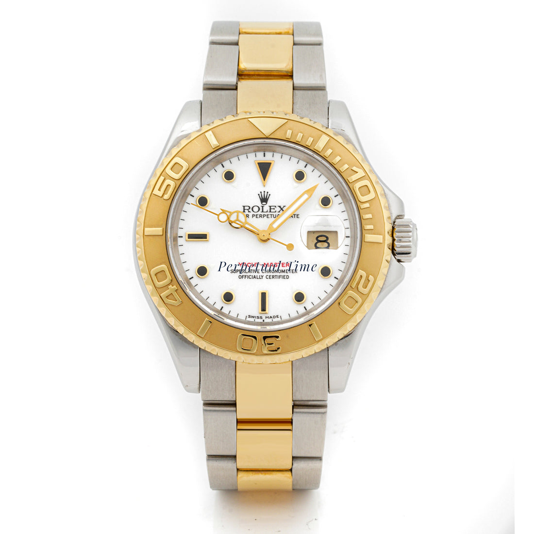 Rolex Yacht-Master 40mm Yellow Gold & Stainless Steel 16623 White Dial | Yellow gold bezel| Oyster band