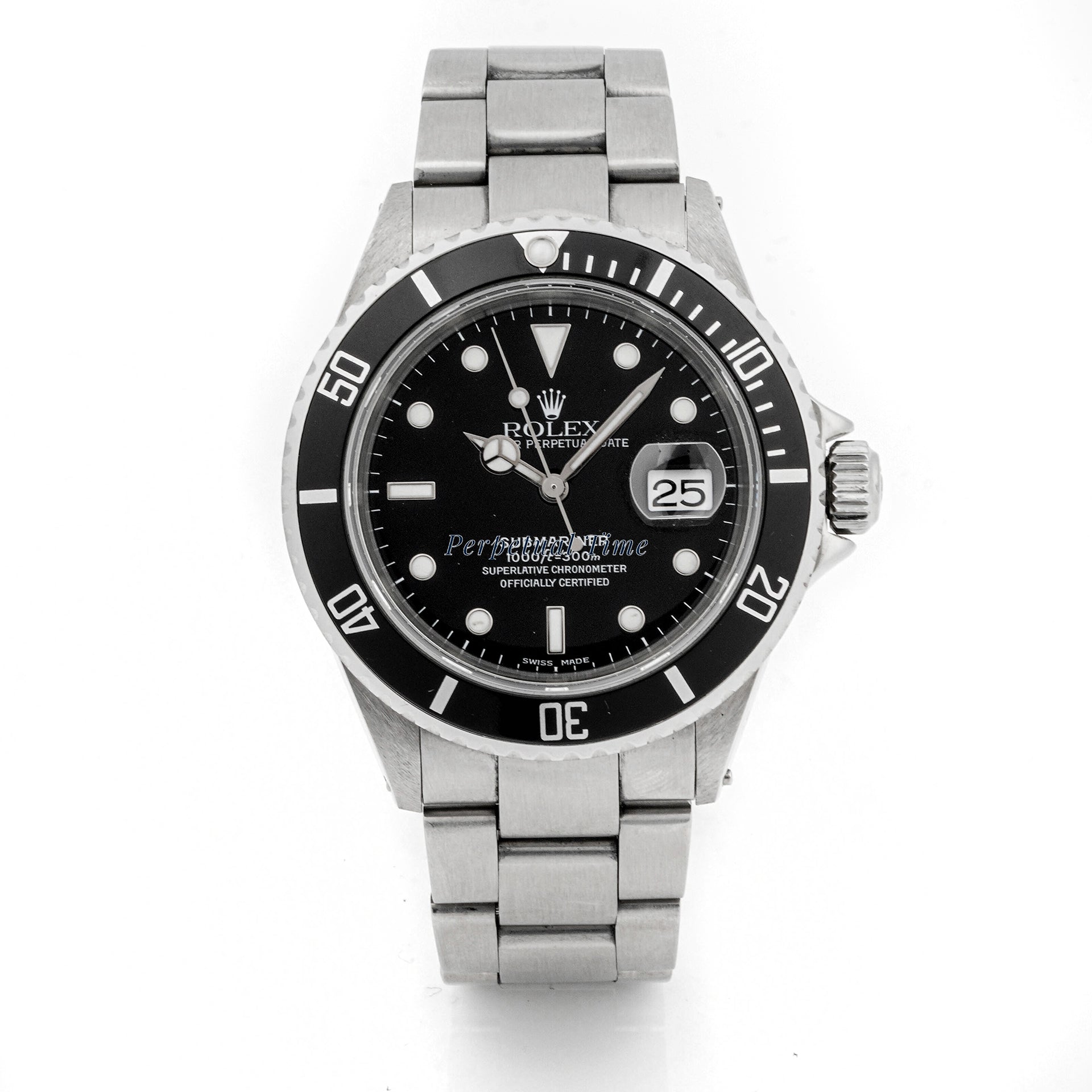 Rolex Submariner Black Dial on Oyster band 16610