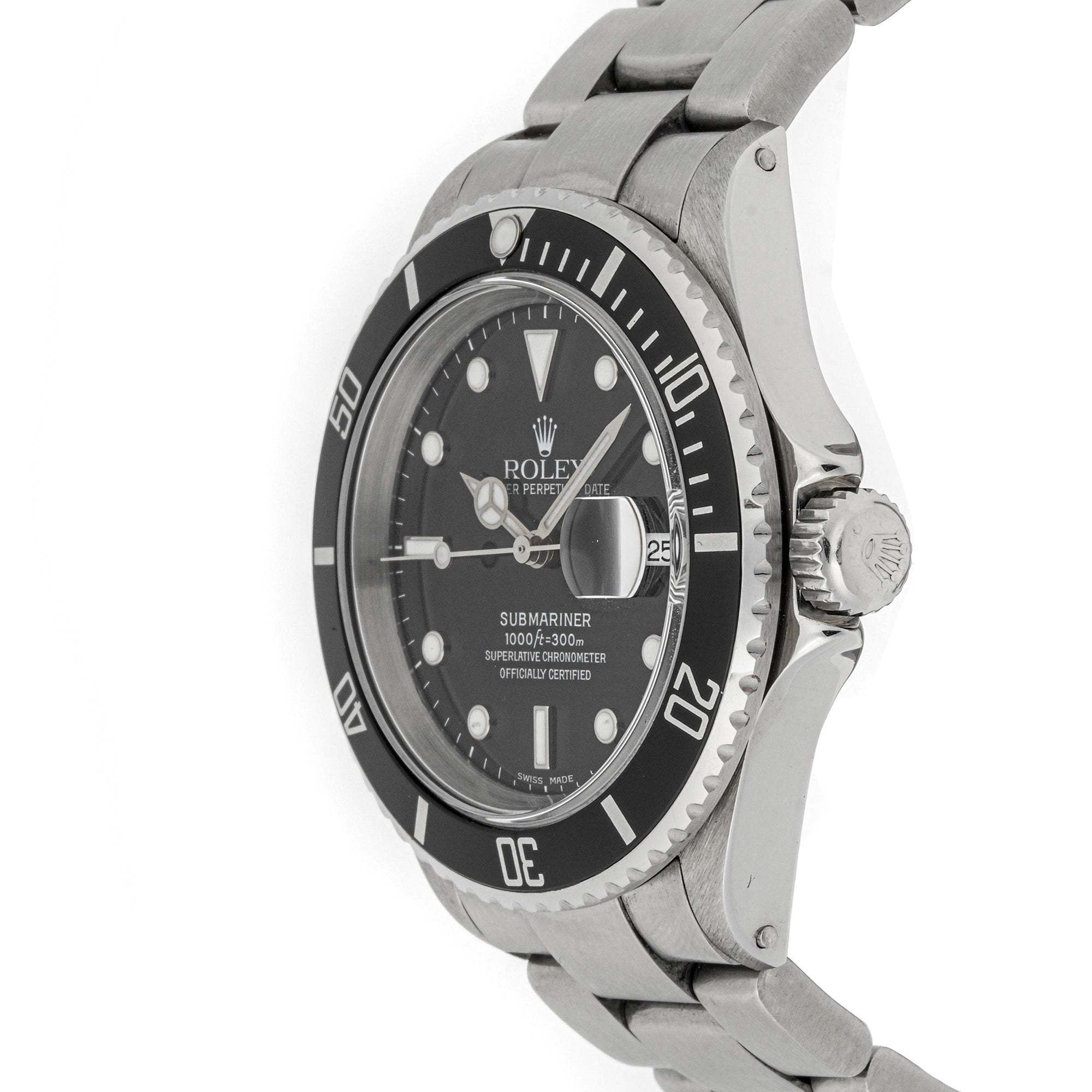 Rolex Submariner 40mm Stainless Steel 16610 Black Dial | Black bezel | Oyster band