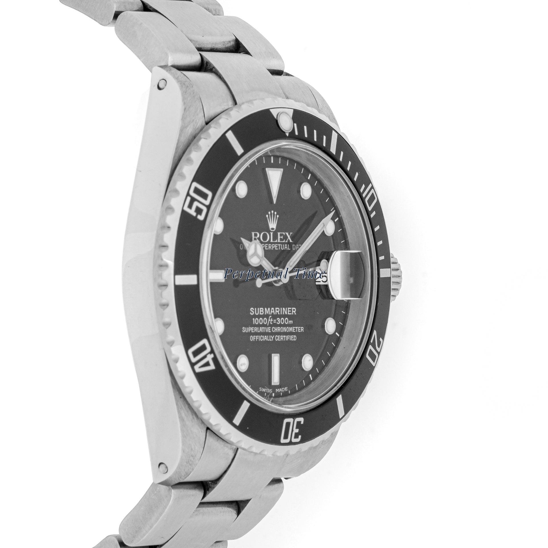 Rolex Submariner Black Dial on Oyster band 16610