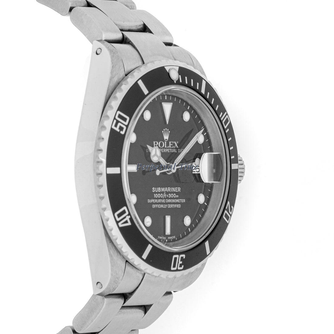 Rolex Submariner Black Dial on Oyster band 16610