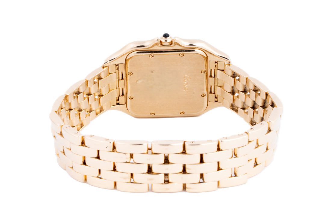 CARTIER PANTHERE YELLOW GOLD 27MM | IVORY DIAL| YELLOW GOLD BAND|