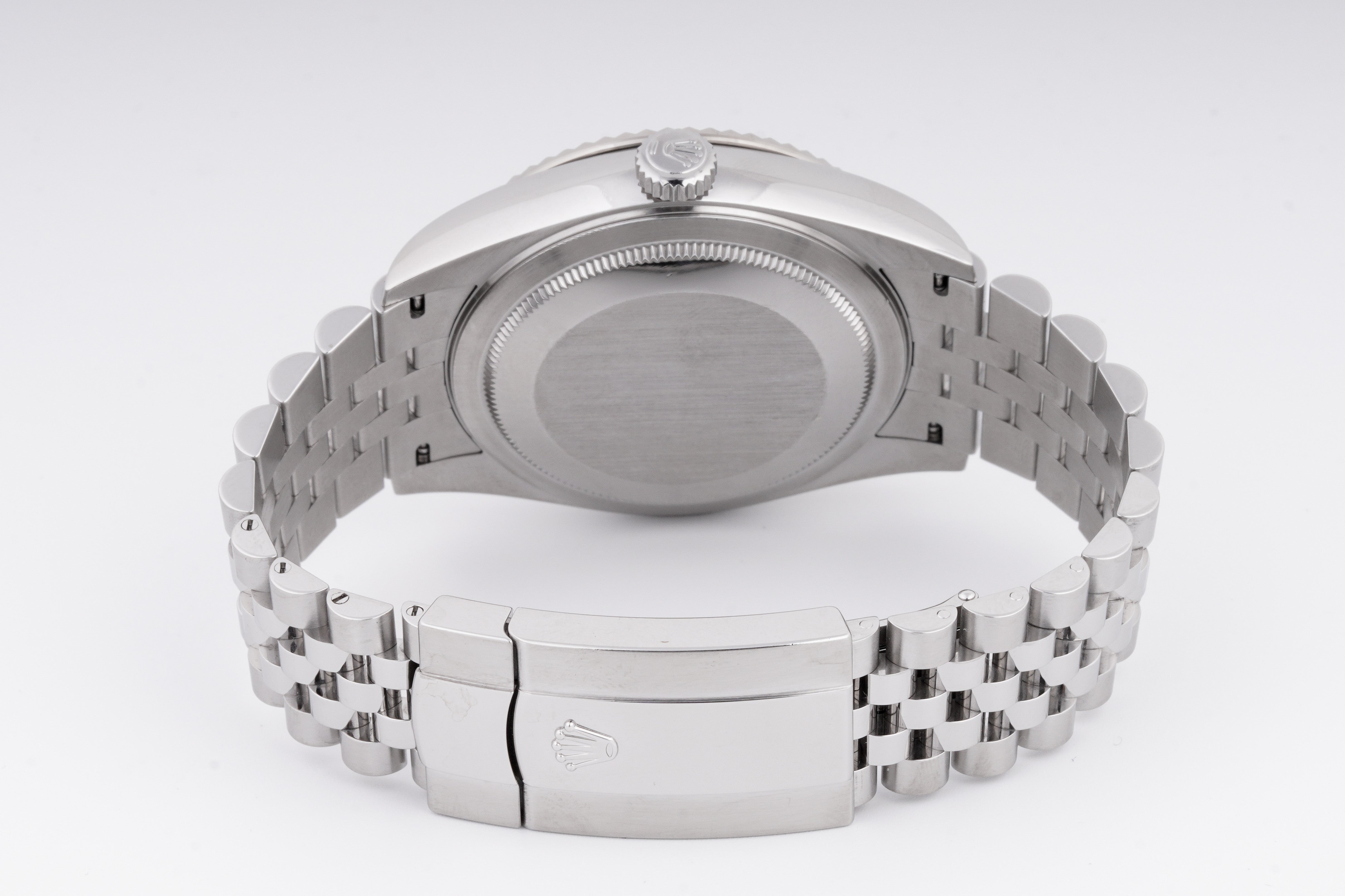 ROLEX SKY-DWELLER 42MM STAINLESS STEEL| BLACK DIAL| FLUTED BEZEL| JUBILEE BAND