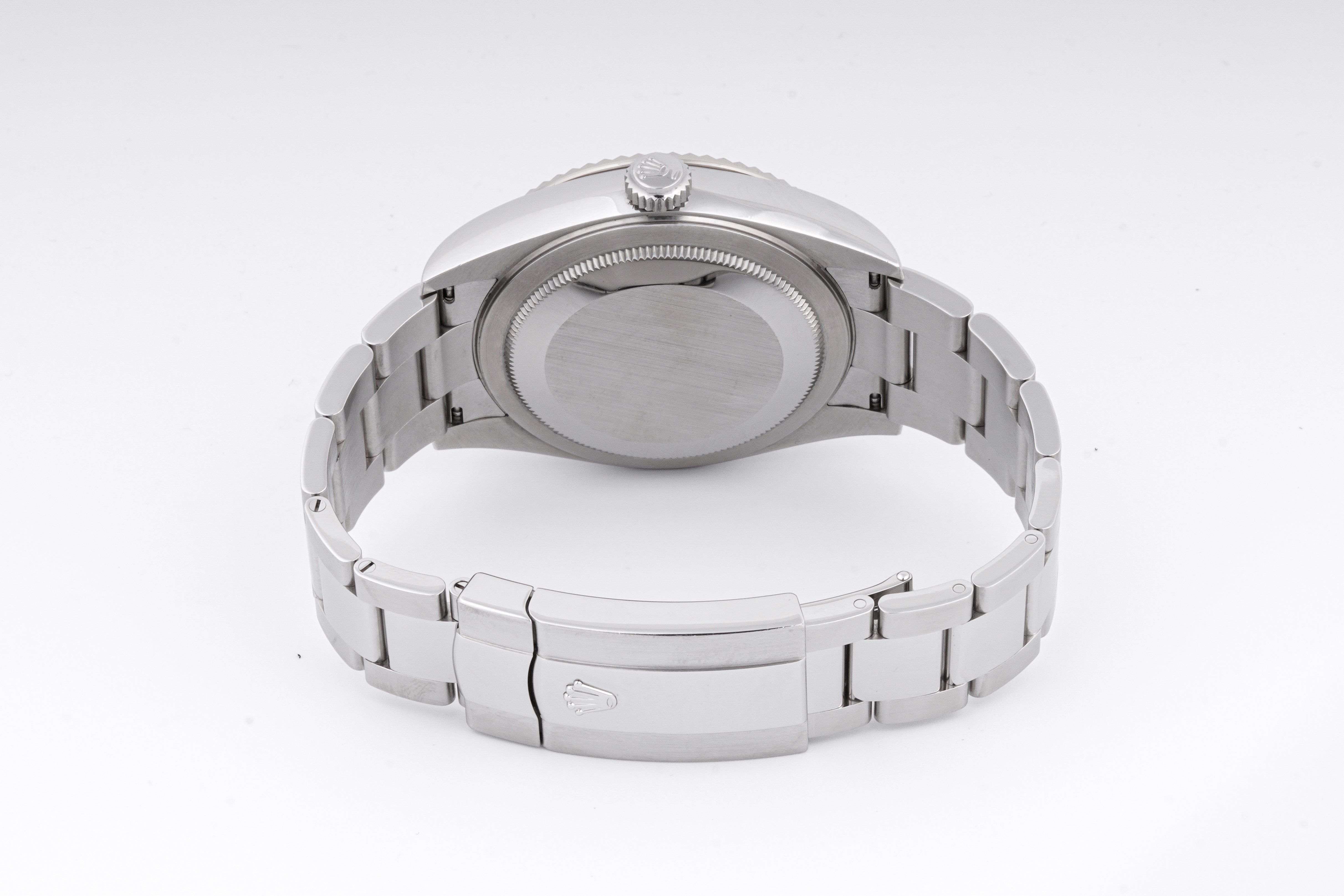 ROLEX SKYDWELLER 42MM STAINLESS STEEL 326934| GREEN DIAL| FLUTED BEZEL| OYSTER BAND