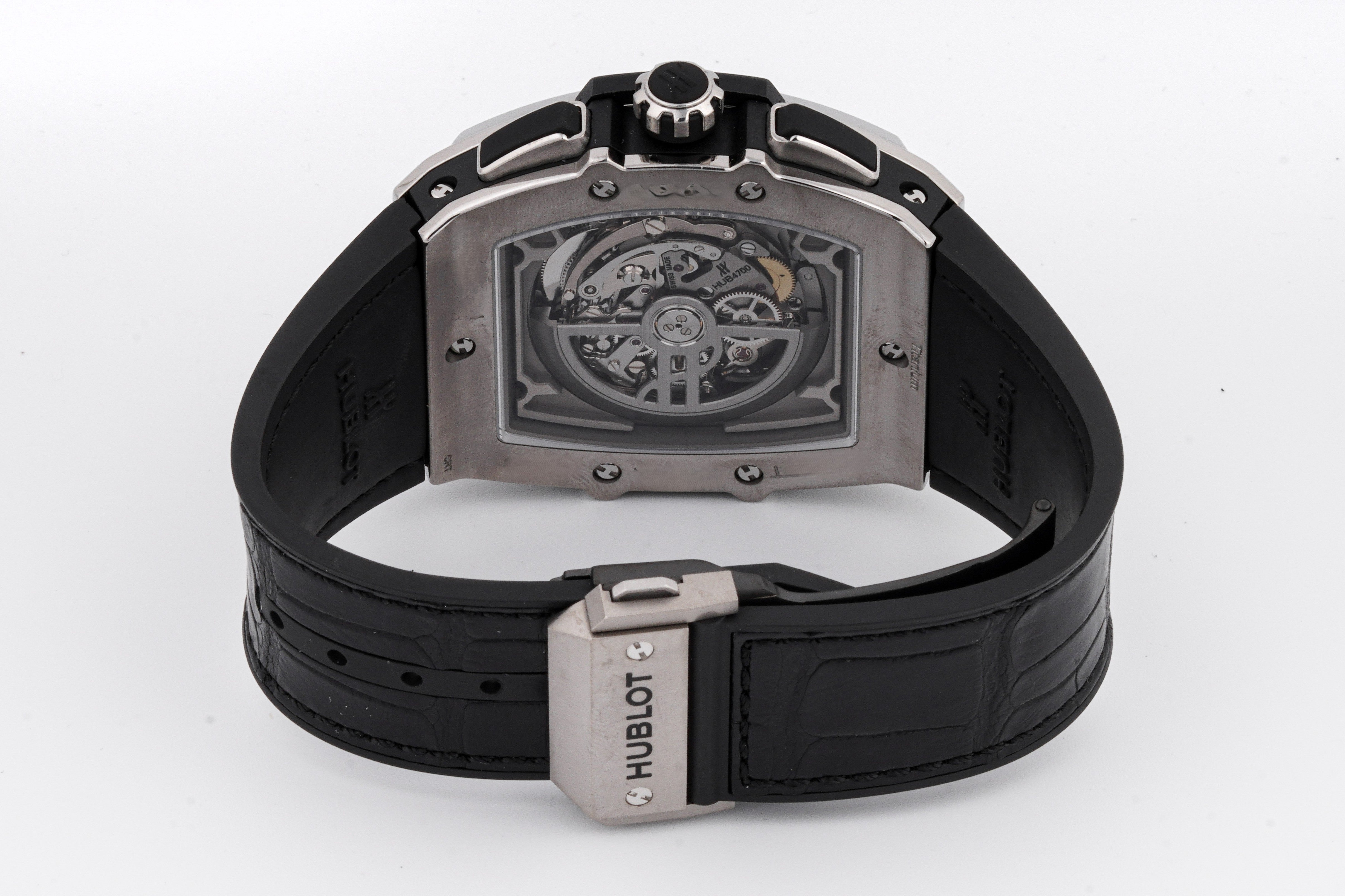 HUBLOT SPIRIT OF BIG BANG TITANIUM | SKELETON DIAL | LEATHER STRAP|